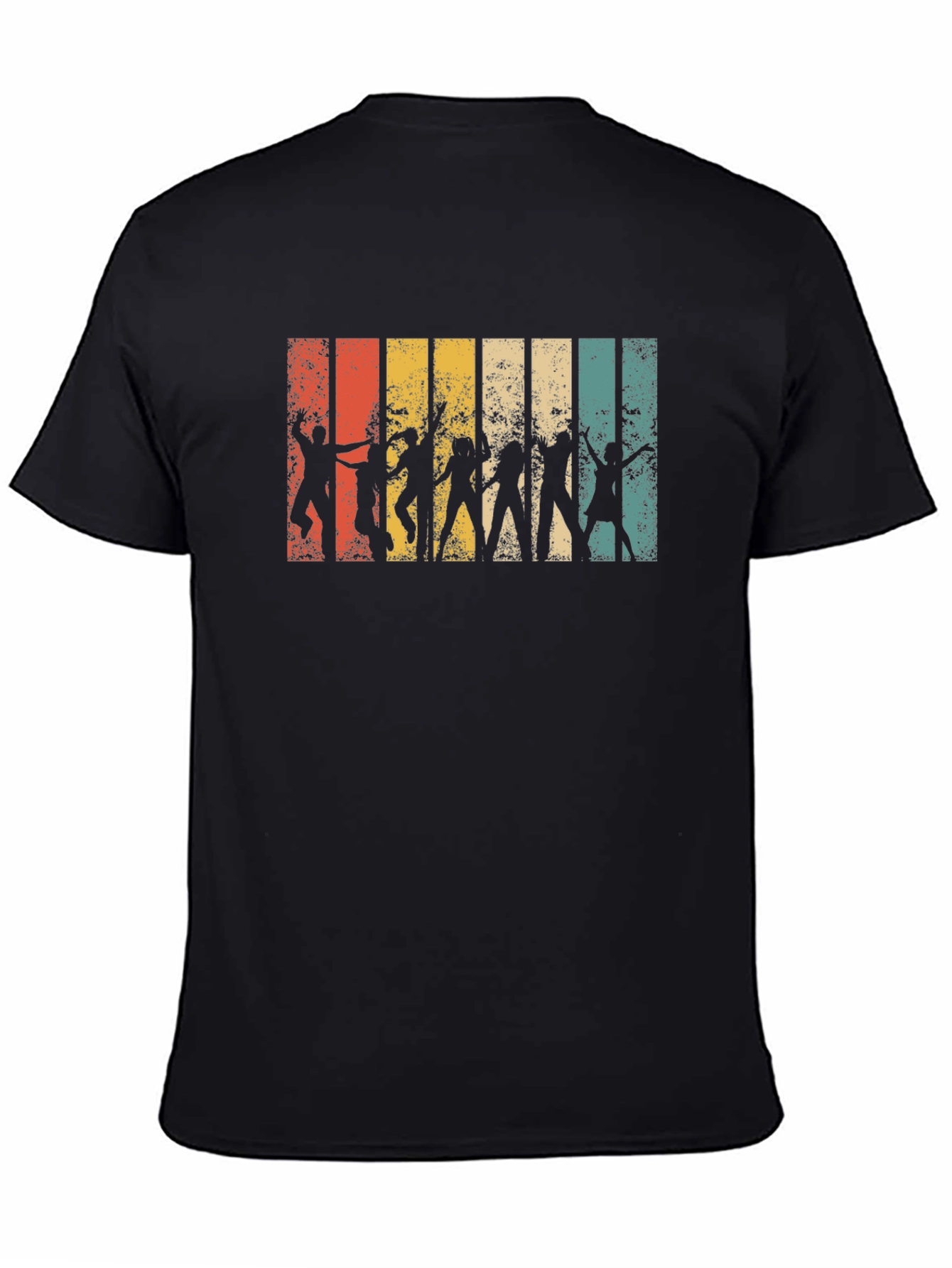 Retro Dance Silhouette Black T-Shirt