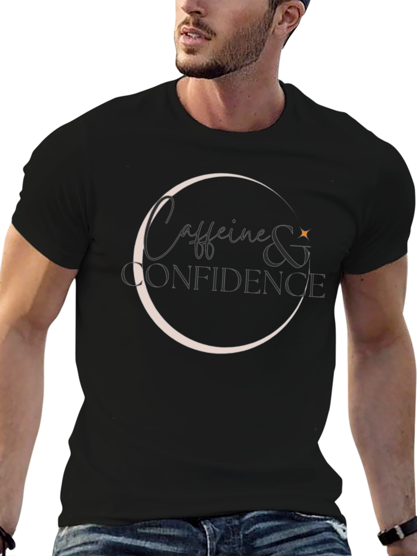 Caffeine & Confidence Black T-Shirt