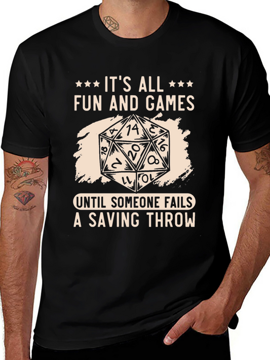 D&D Saving Throw T-Shirt - Fun and Games