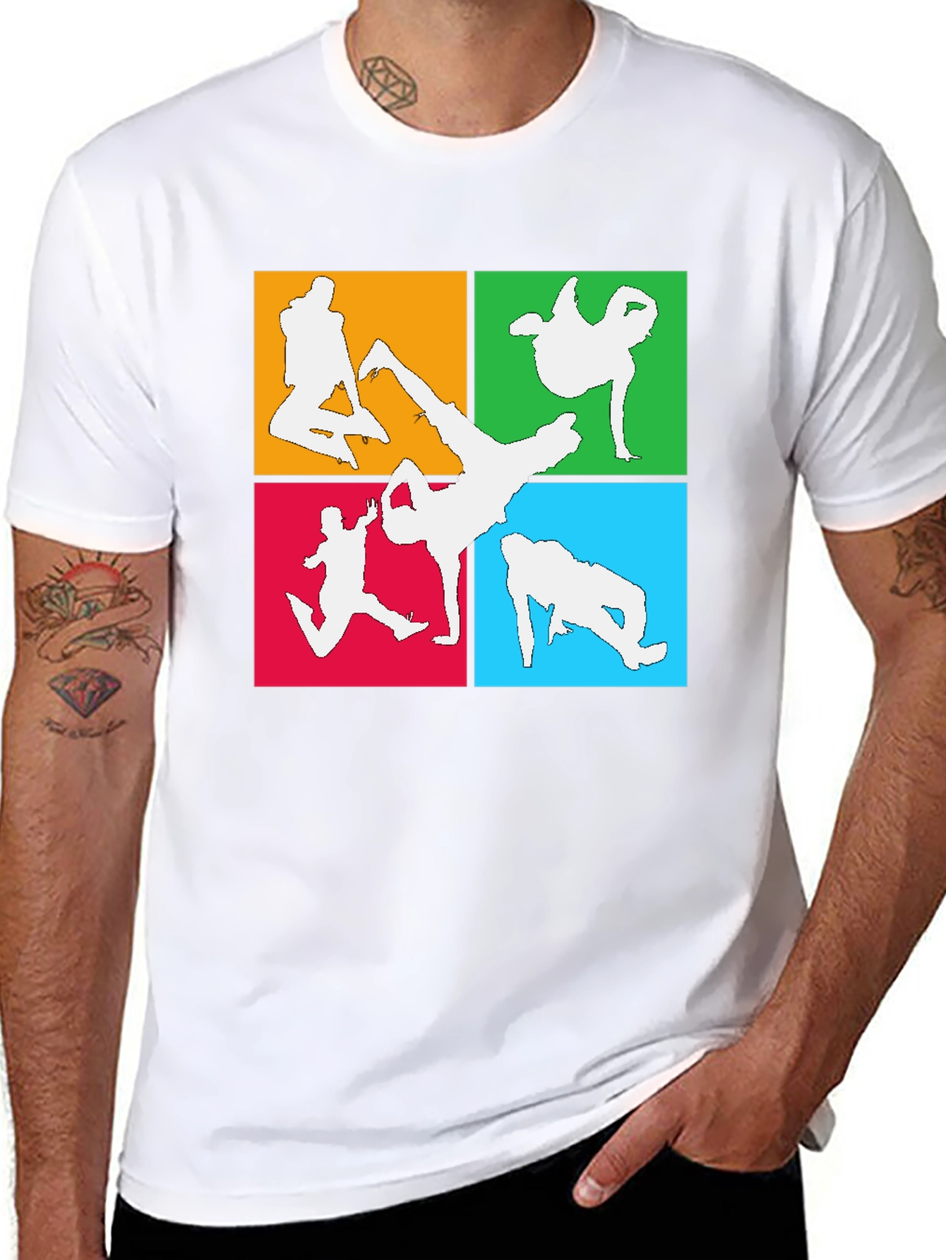 Breakdance Silhouette Graphic T-Shirt