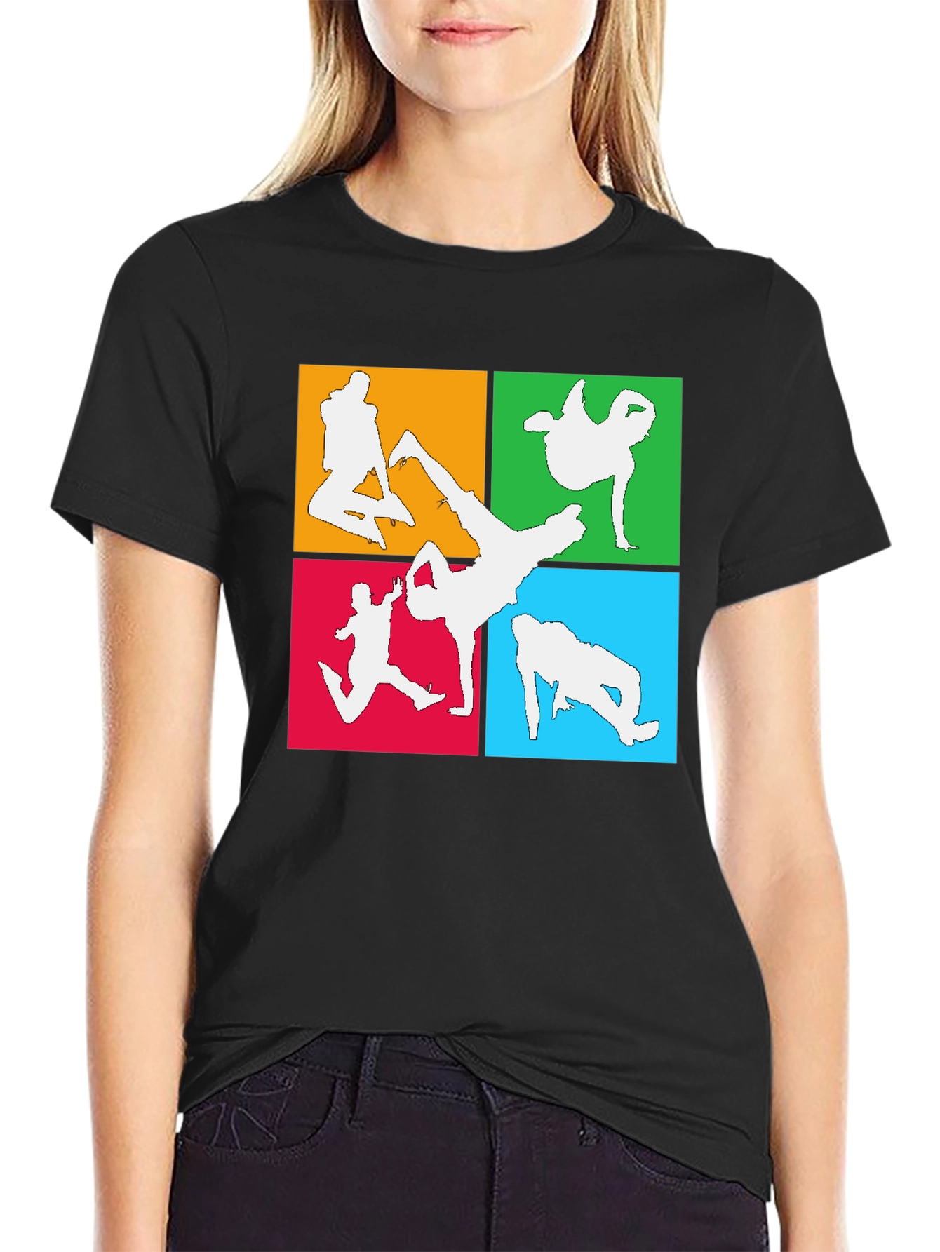 Breakdance Silhouette Graphic T-Shirt