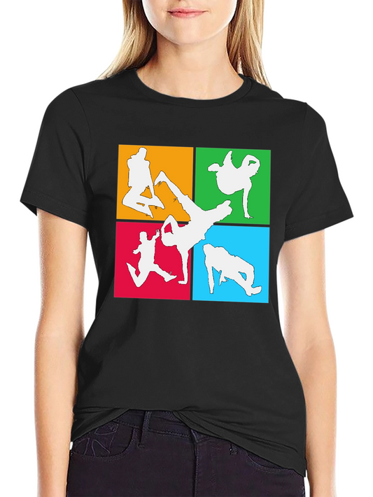 Breakdance Silhouette Graphic T-Shirt