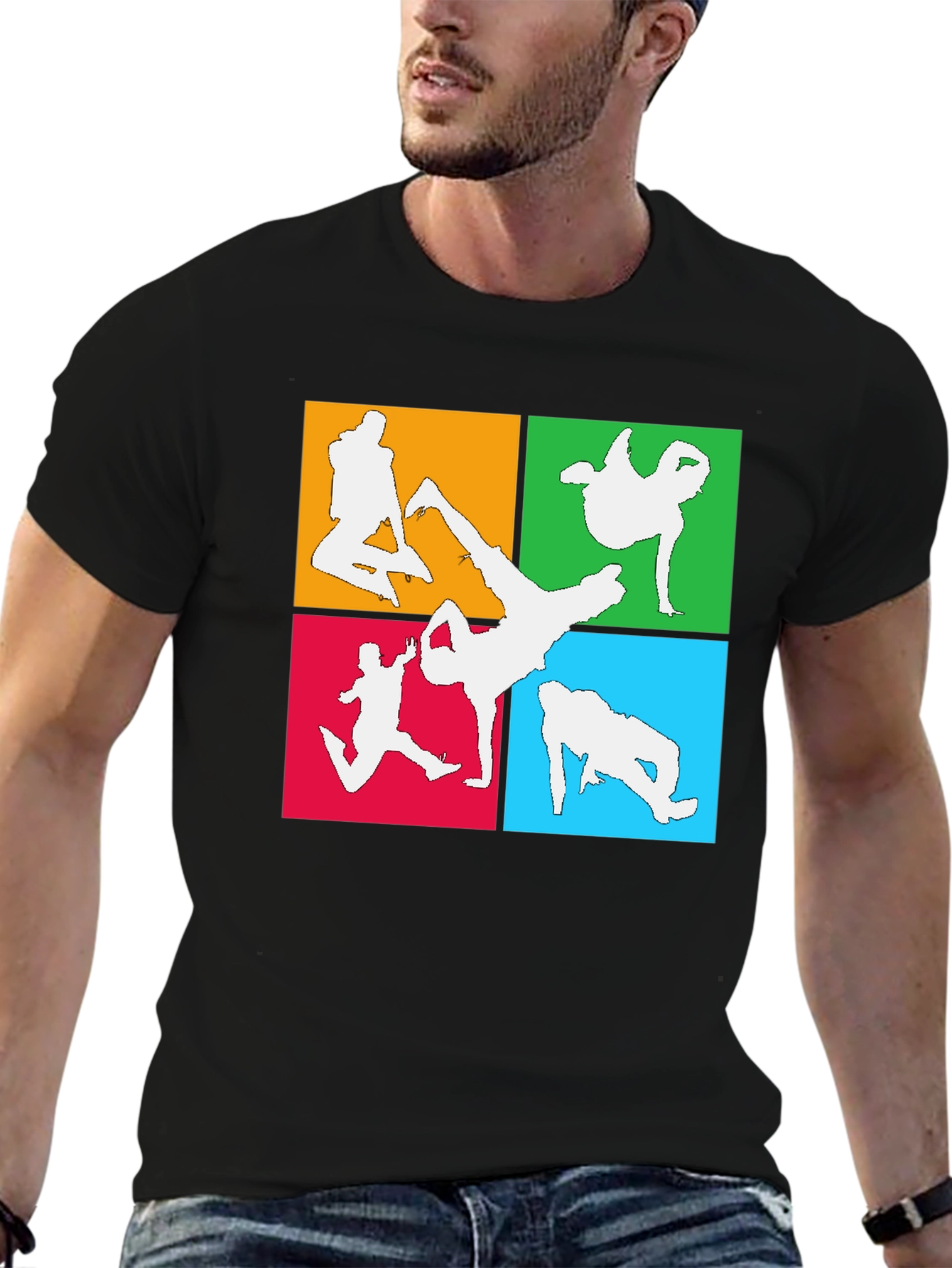 Breakdance Silhouette Graphic T-Shirt