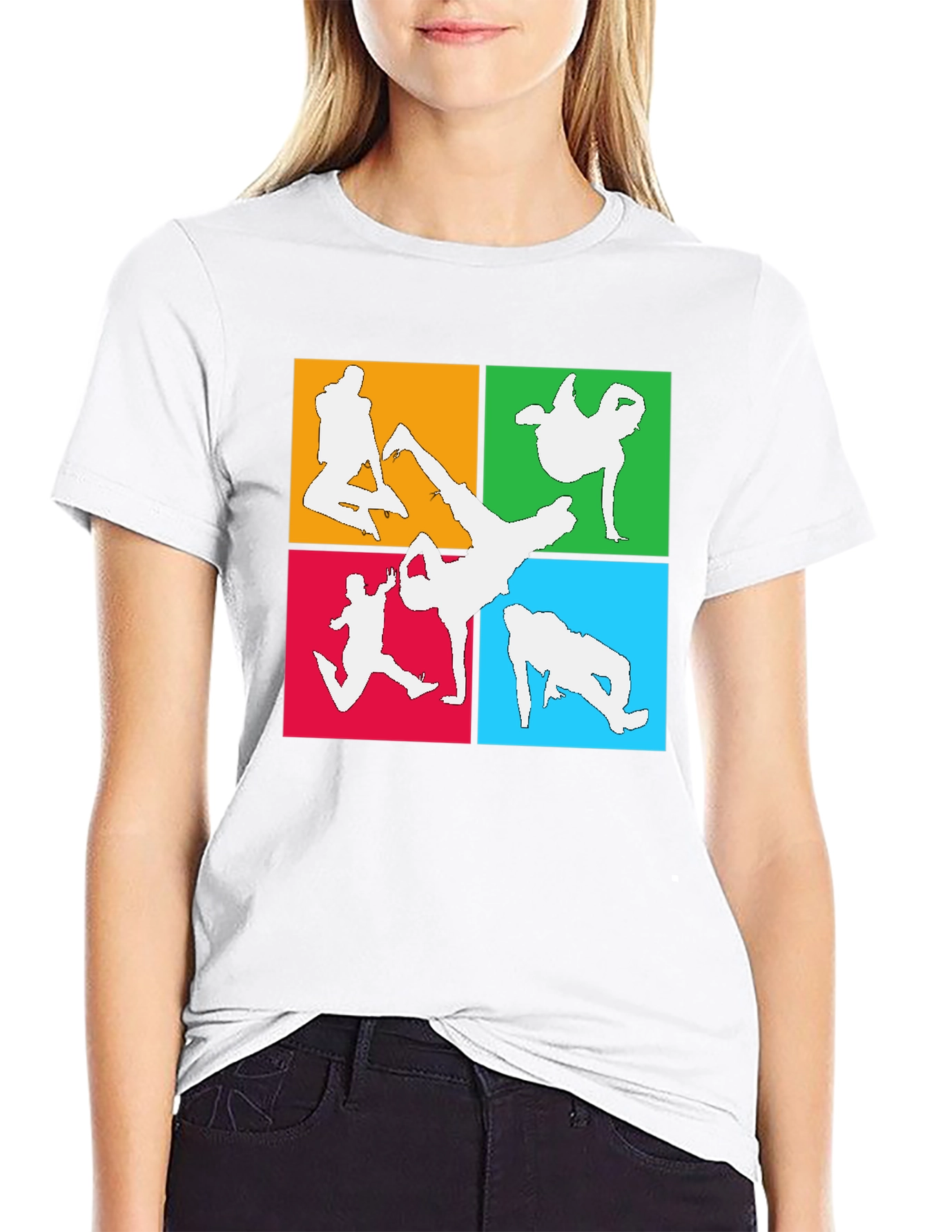 Breakdance Silhouette Graphic T-Shirt
