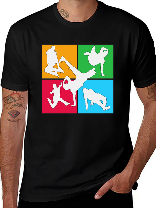 Breakdance Silhouette Graphic T-Shirt