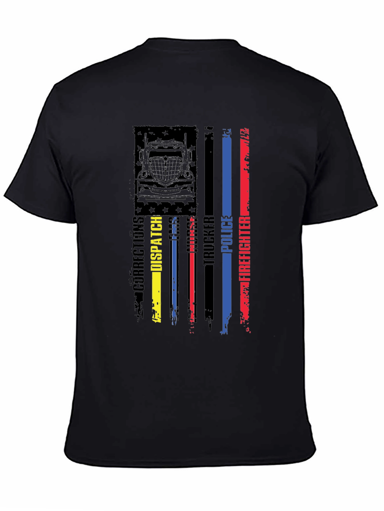 American Flag First Responder Graphic Tee