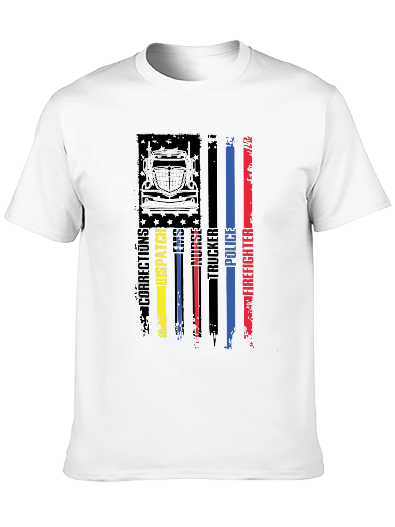 American Flag First Responder Graphic Tee