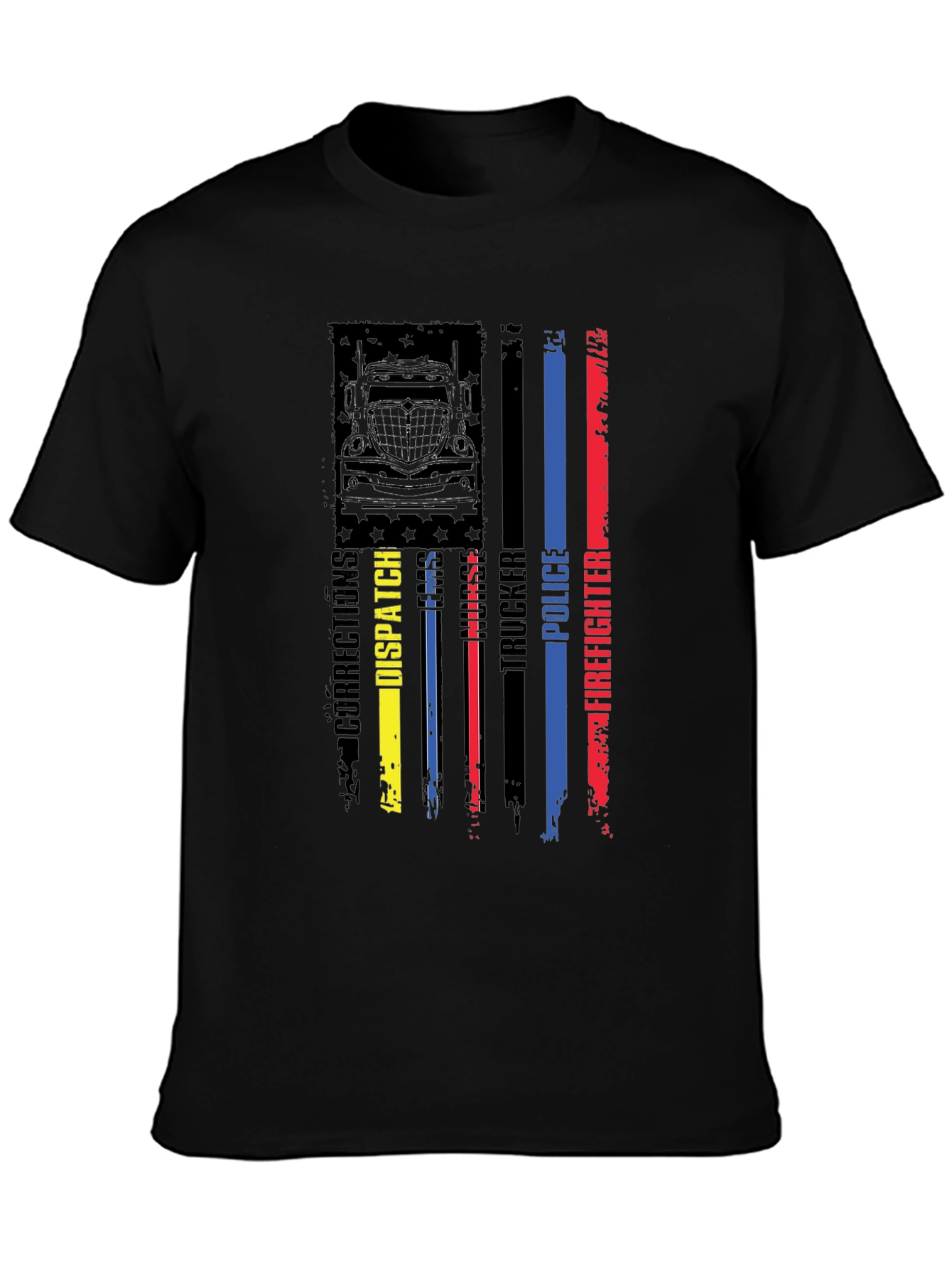 American Flag First Responder Graphic Tee