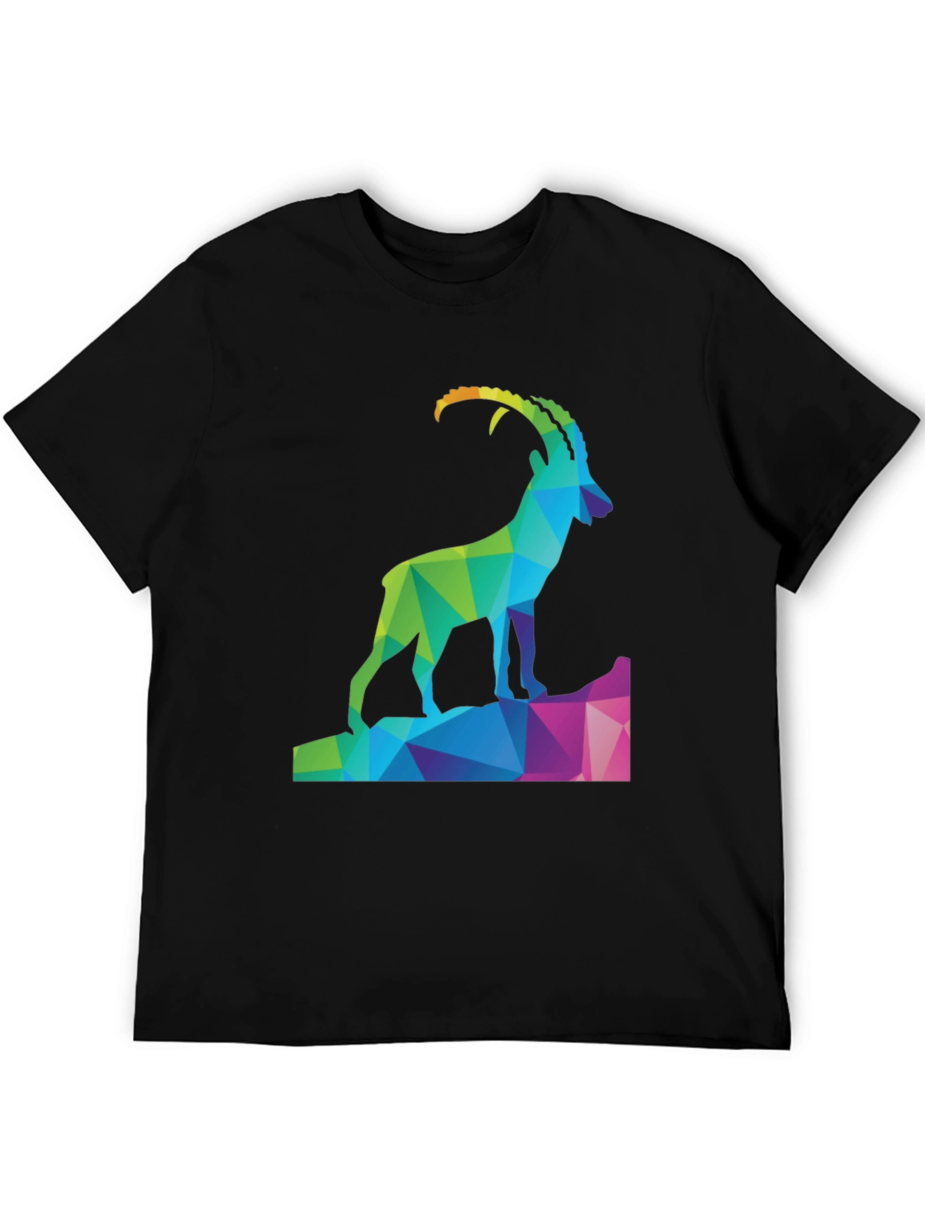Geometric Ibex Mountain T-Shirt