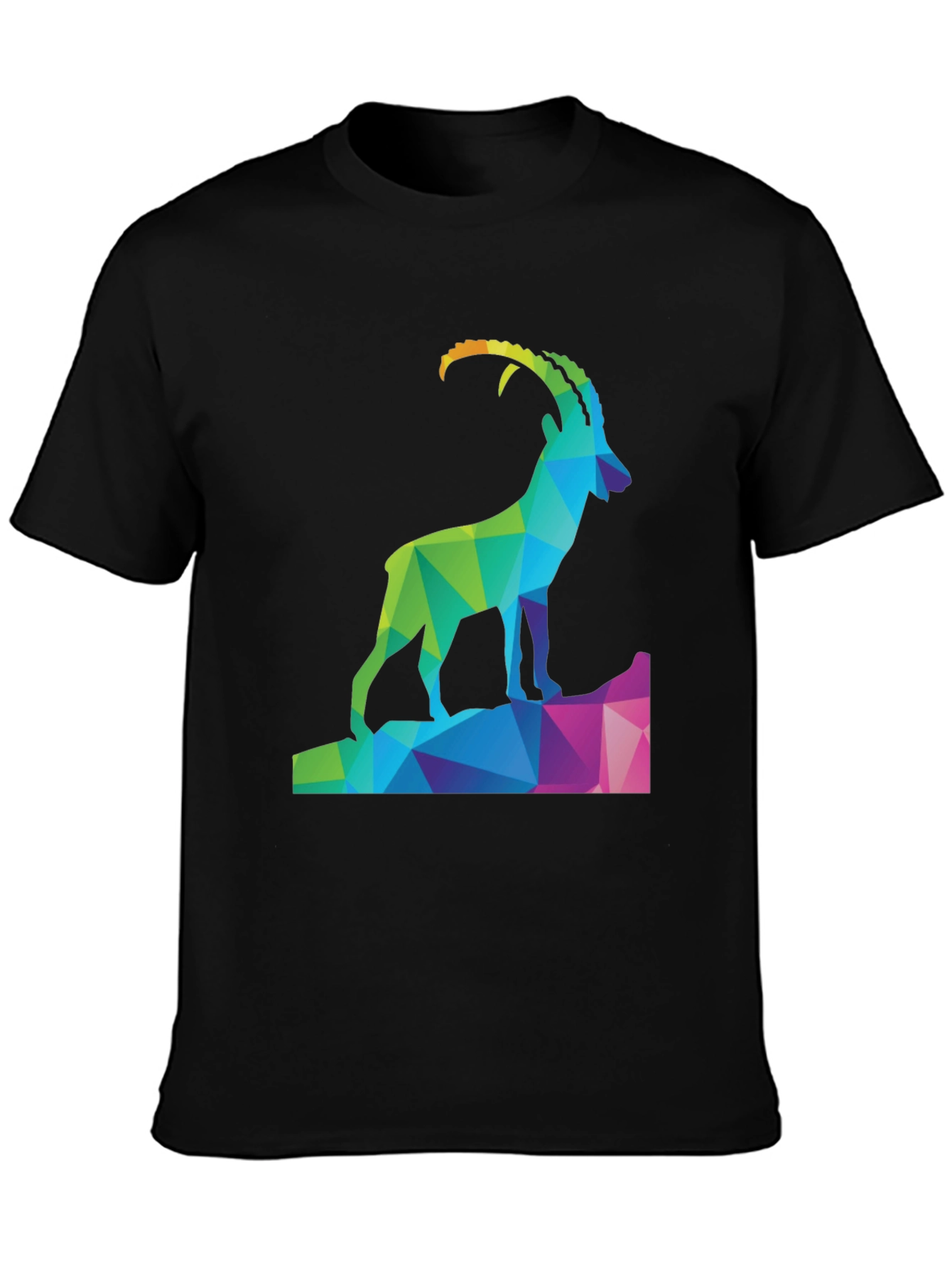 Geometric Ibex Mountain T-Shirt