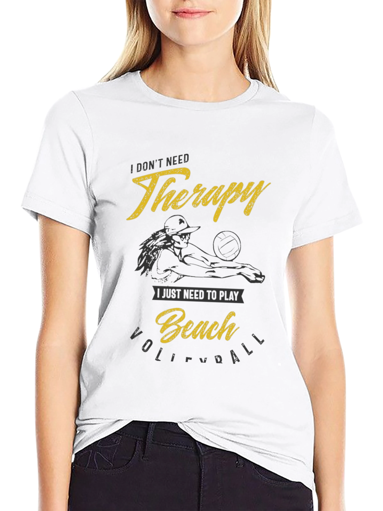 Beach Volleyball Therapy T-Shirt