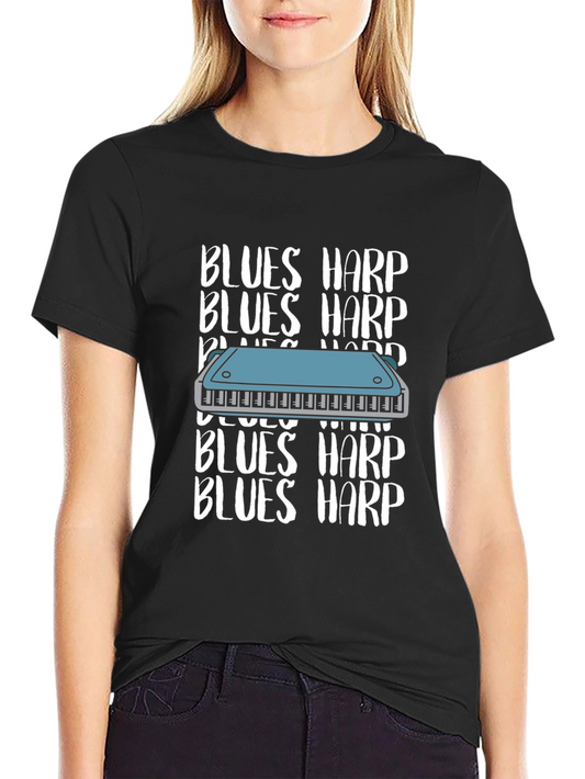 Blues Harp T-Shirt - Musical Instrument Tee
