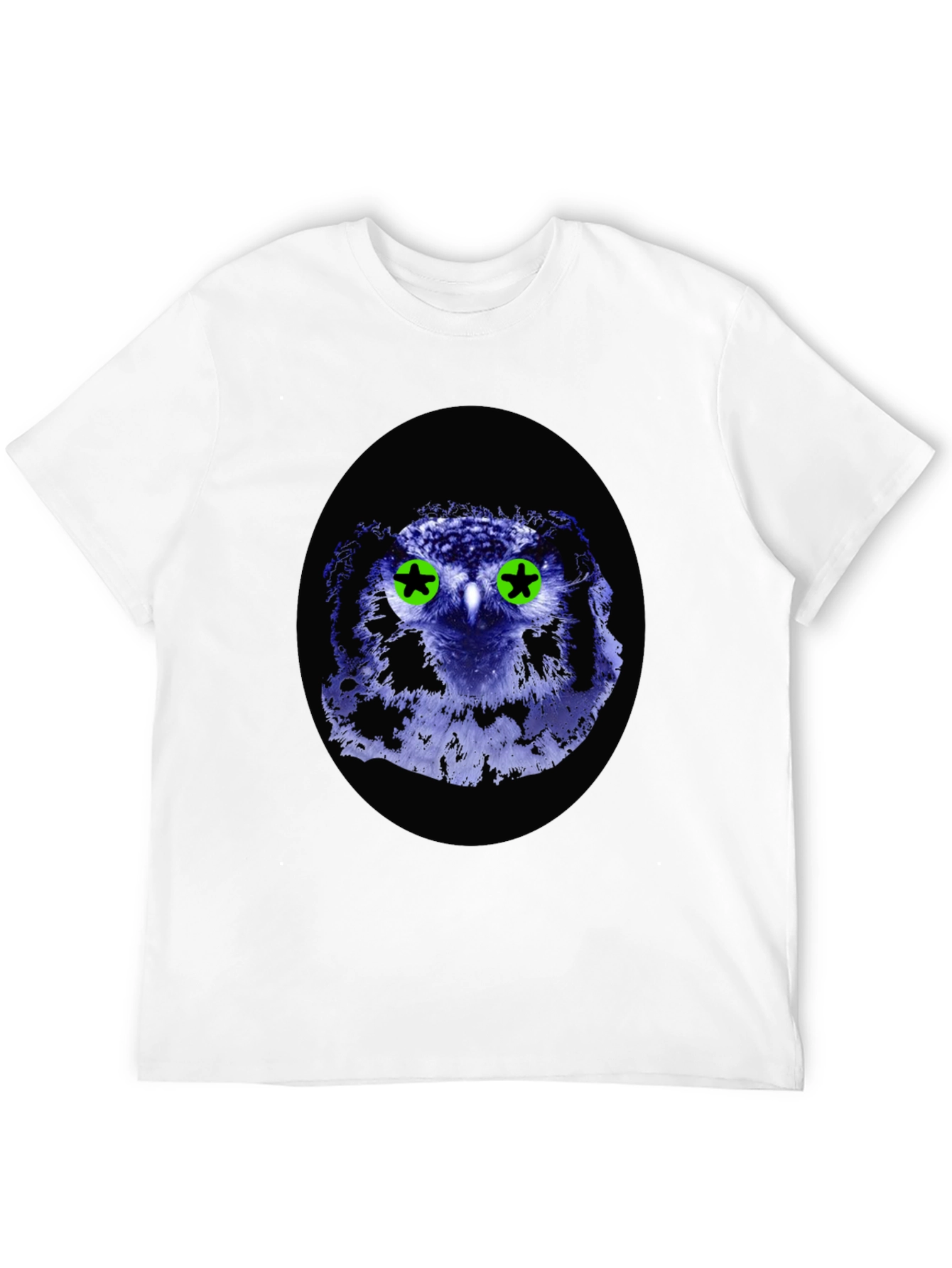 Owl Graphic Tee - Black Cotton Blend