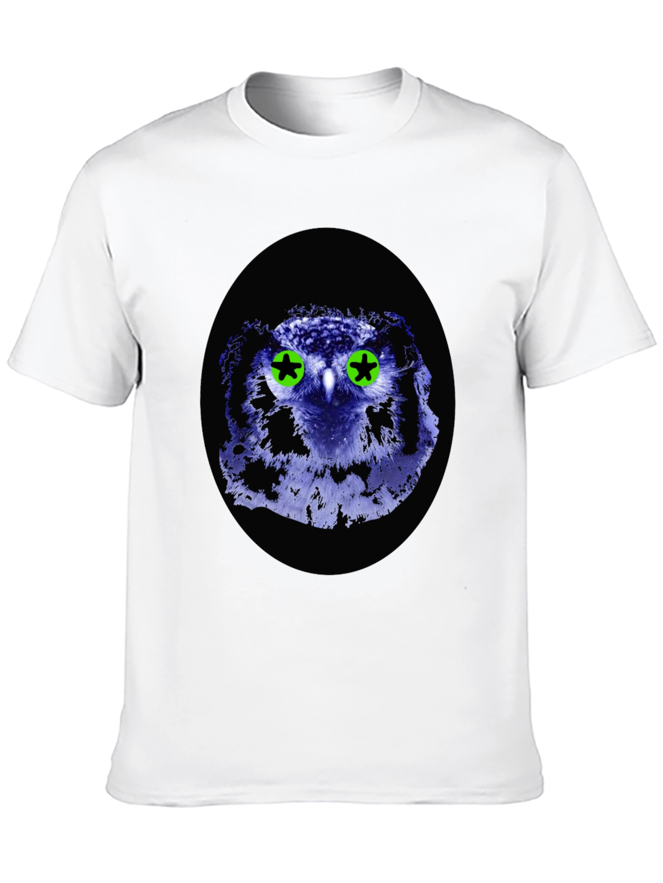Owl Graphic Tee - Black Cotton Blend