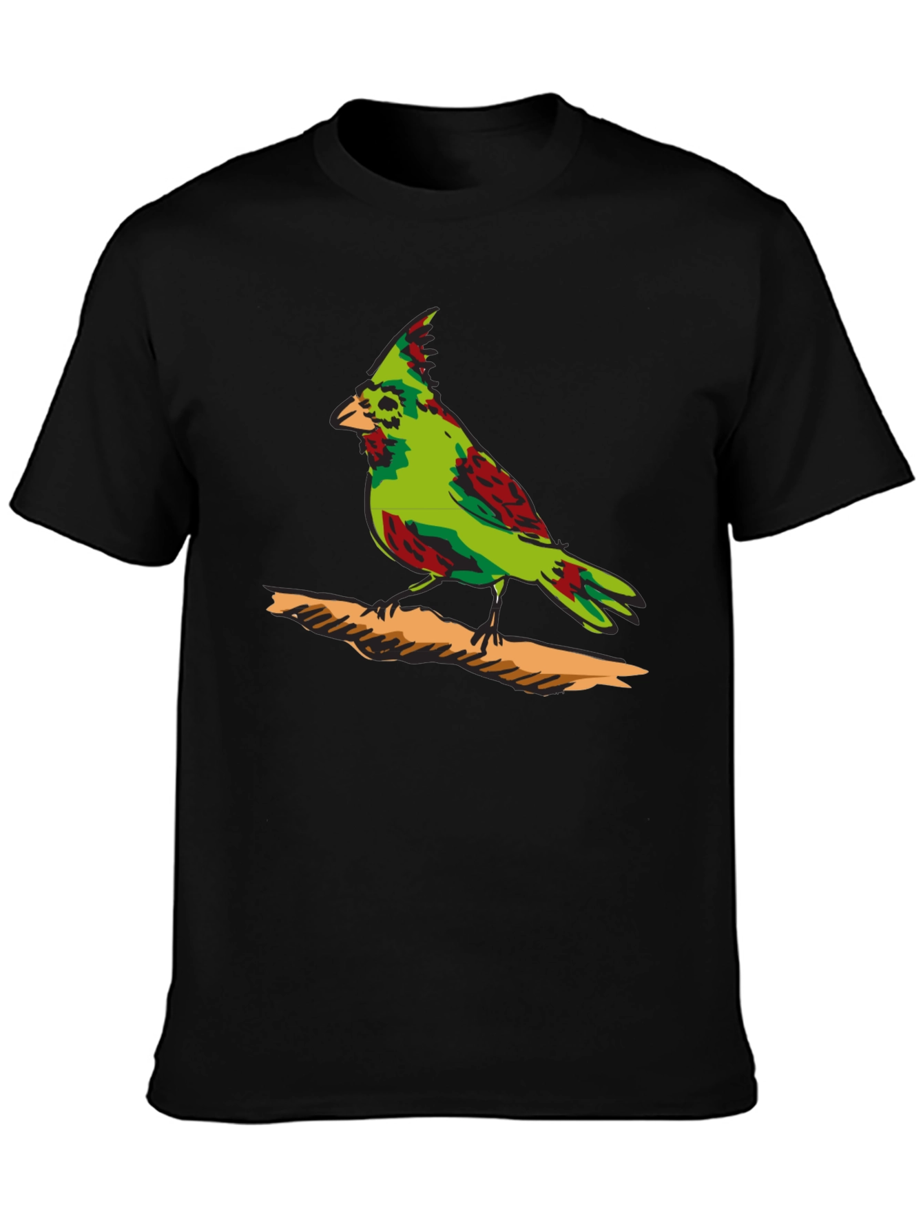 Green Cardinal Graphic Print T-Shirt