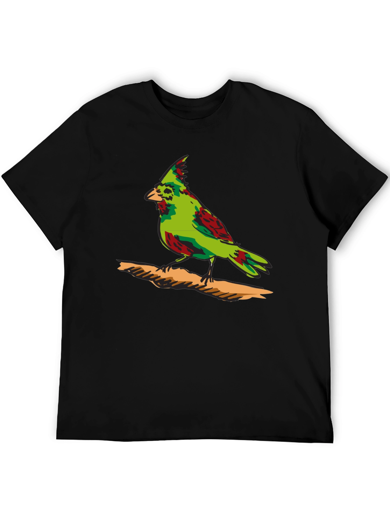 Green Cardinal Graphic Print T-Shirt