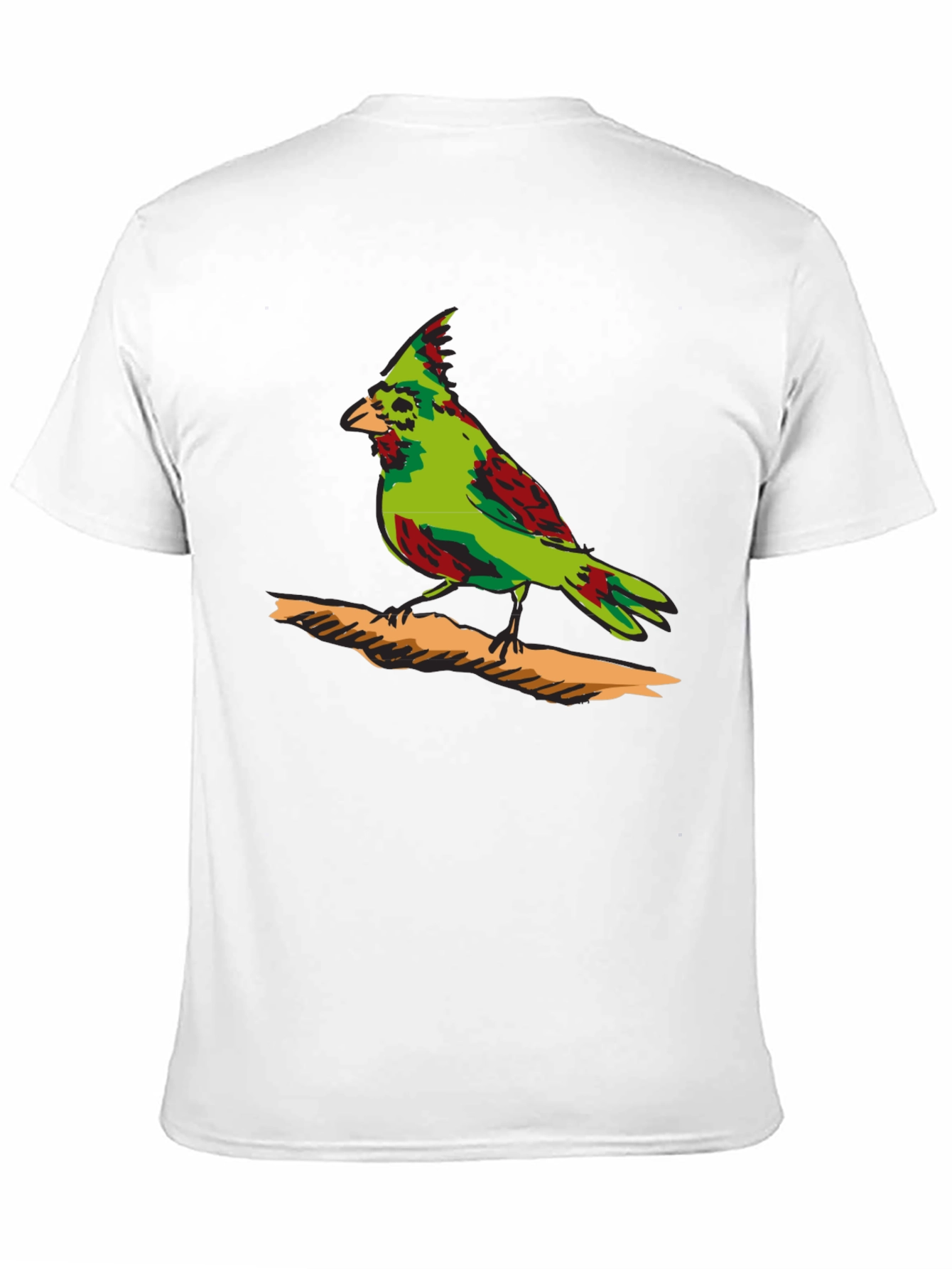 Green Cardinal Graphic Print T-Shirt