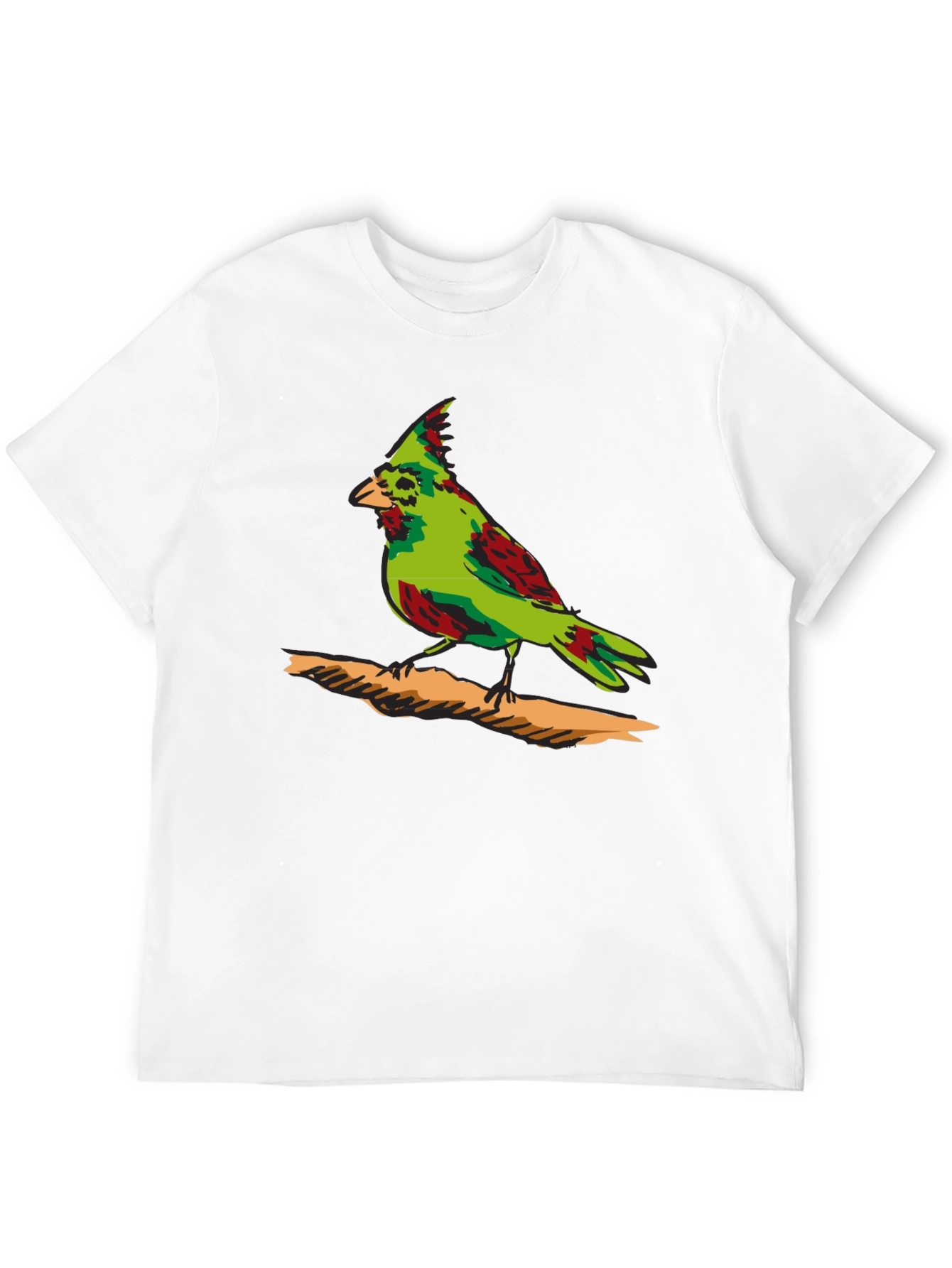 Green Cardinal Graphic Print T-Shirt