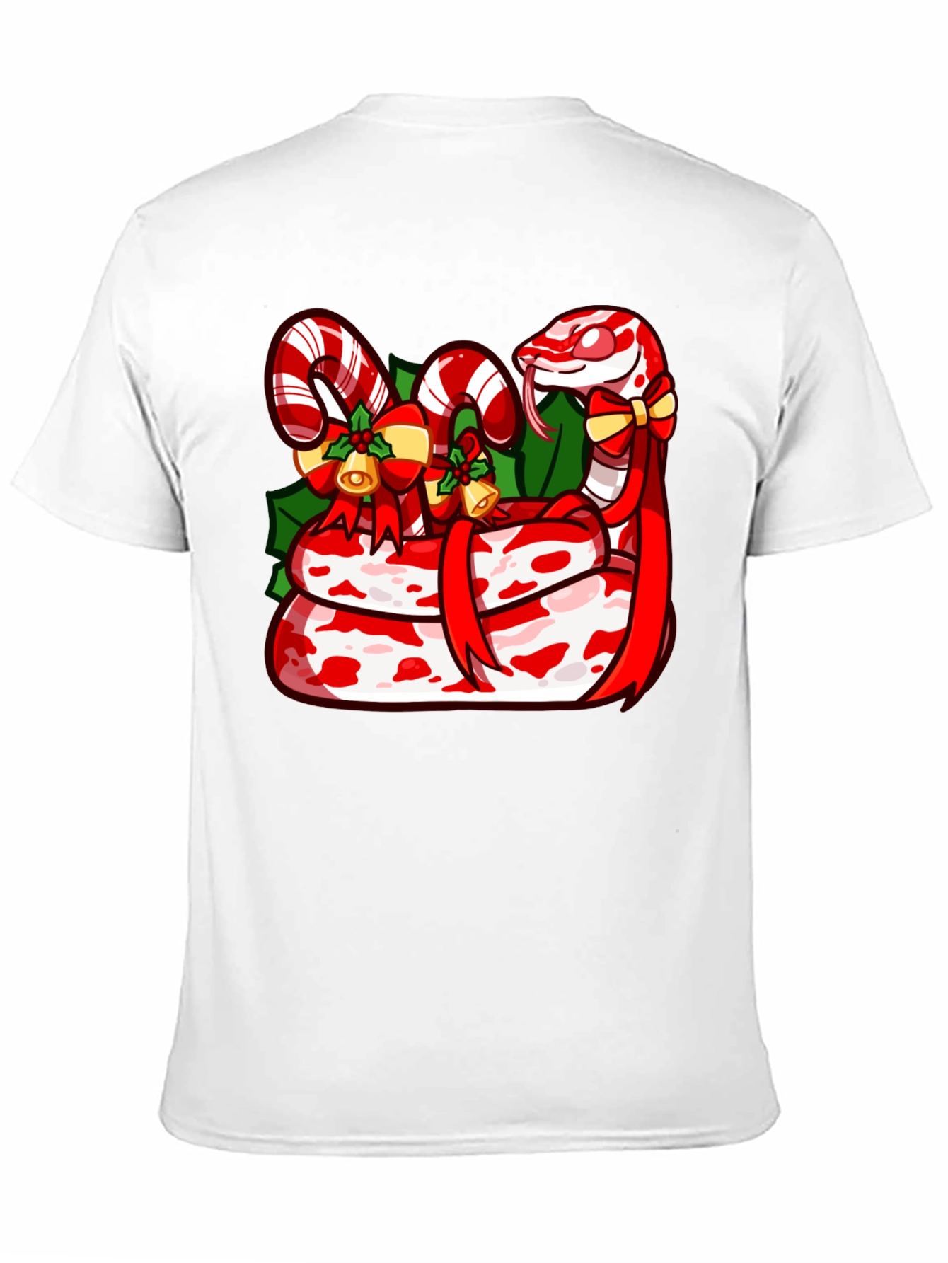 Festive Snake Graphic T-Shirt