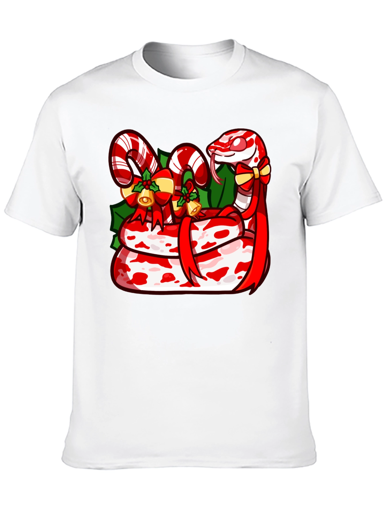 Festive Snake Graphic T-Shirt