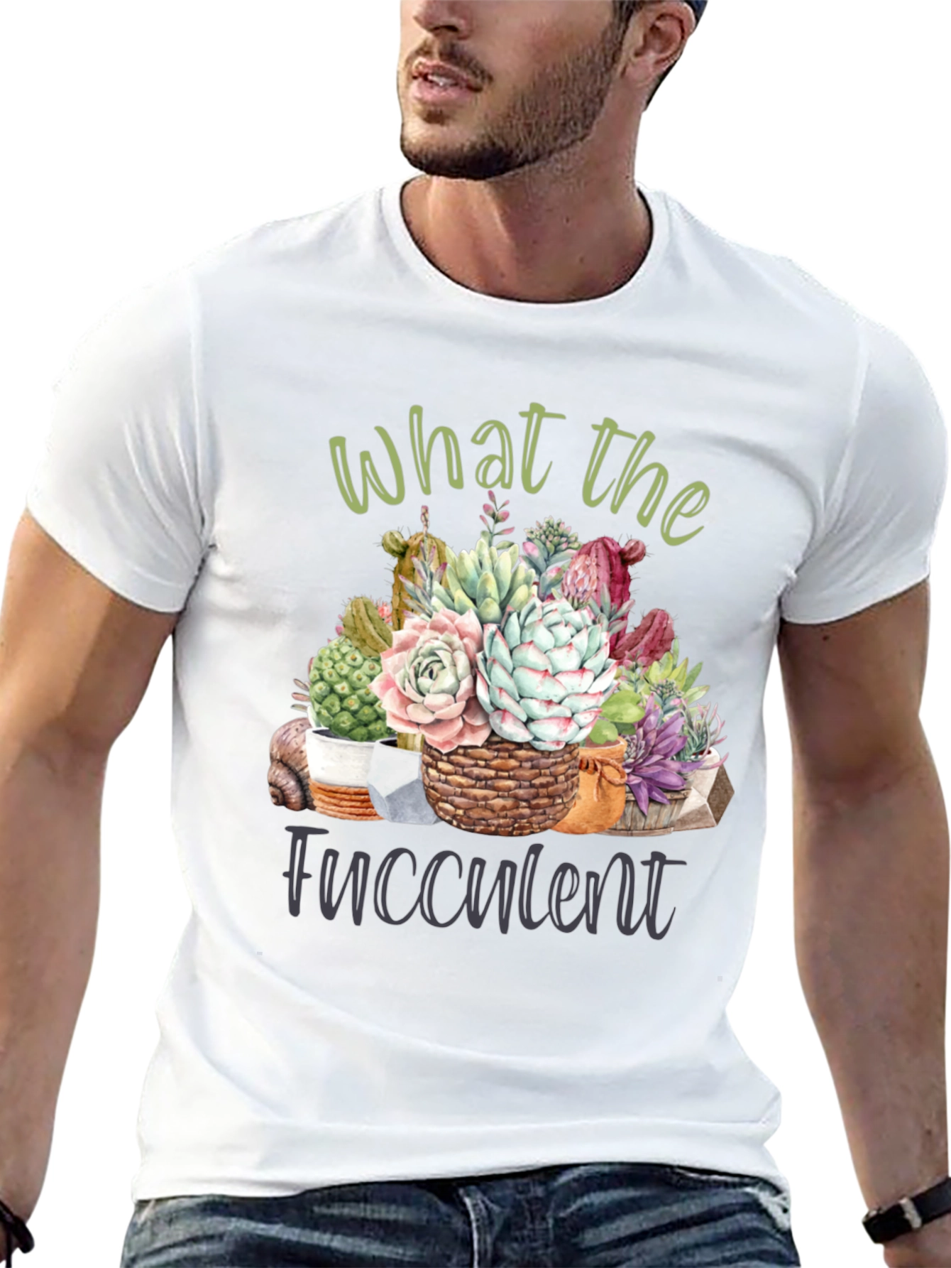 What the Fucculent T-Shirt - Succulent Lover Tee