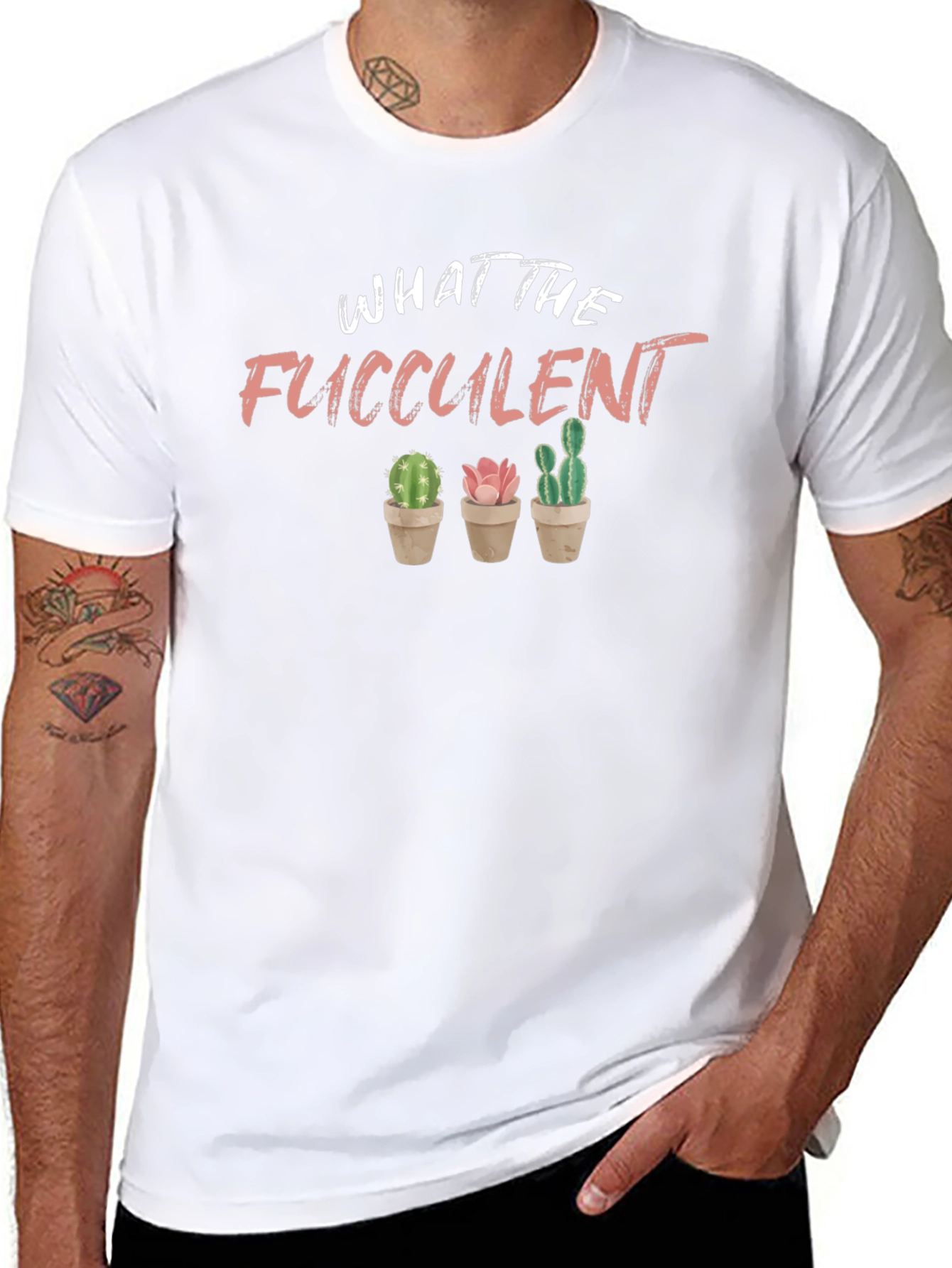 What The Fucculent T-Shirt Funny Plant Lover Tee