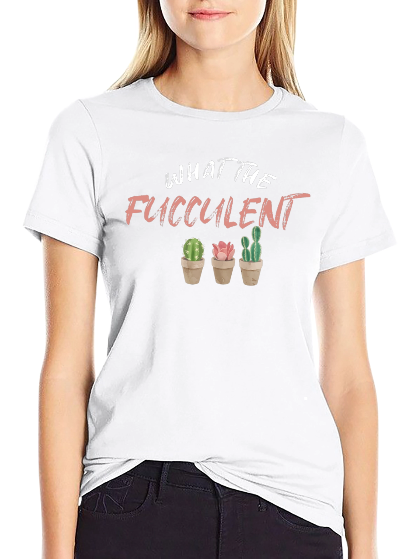 What The Fucculent T-Shirt Funny Plant Lover Tee