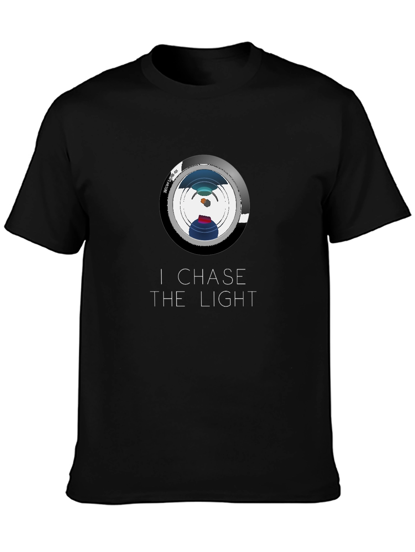 I Chase the Light Black Graphic Tee