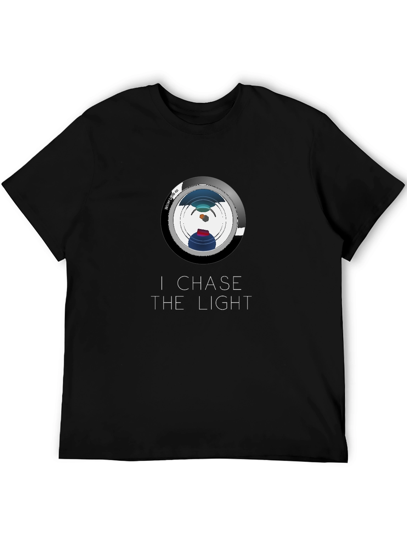 I Chase the Light Black Graphic Tee