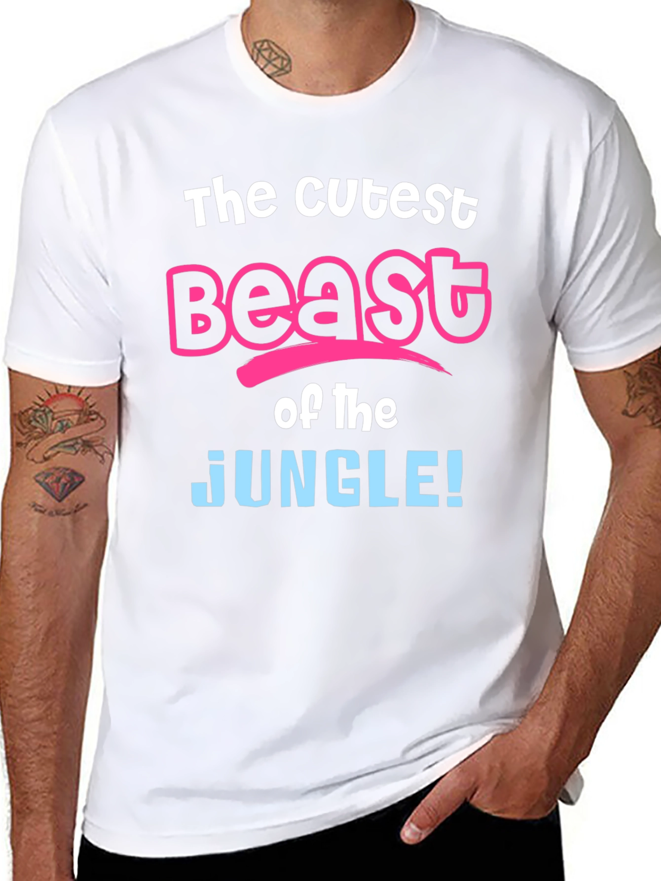 Cutest Beast of the Jungle Black T-Shirt