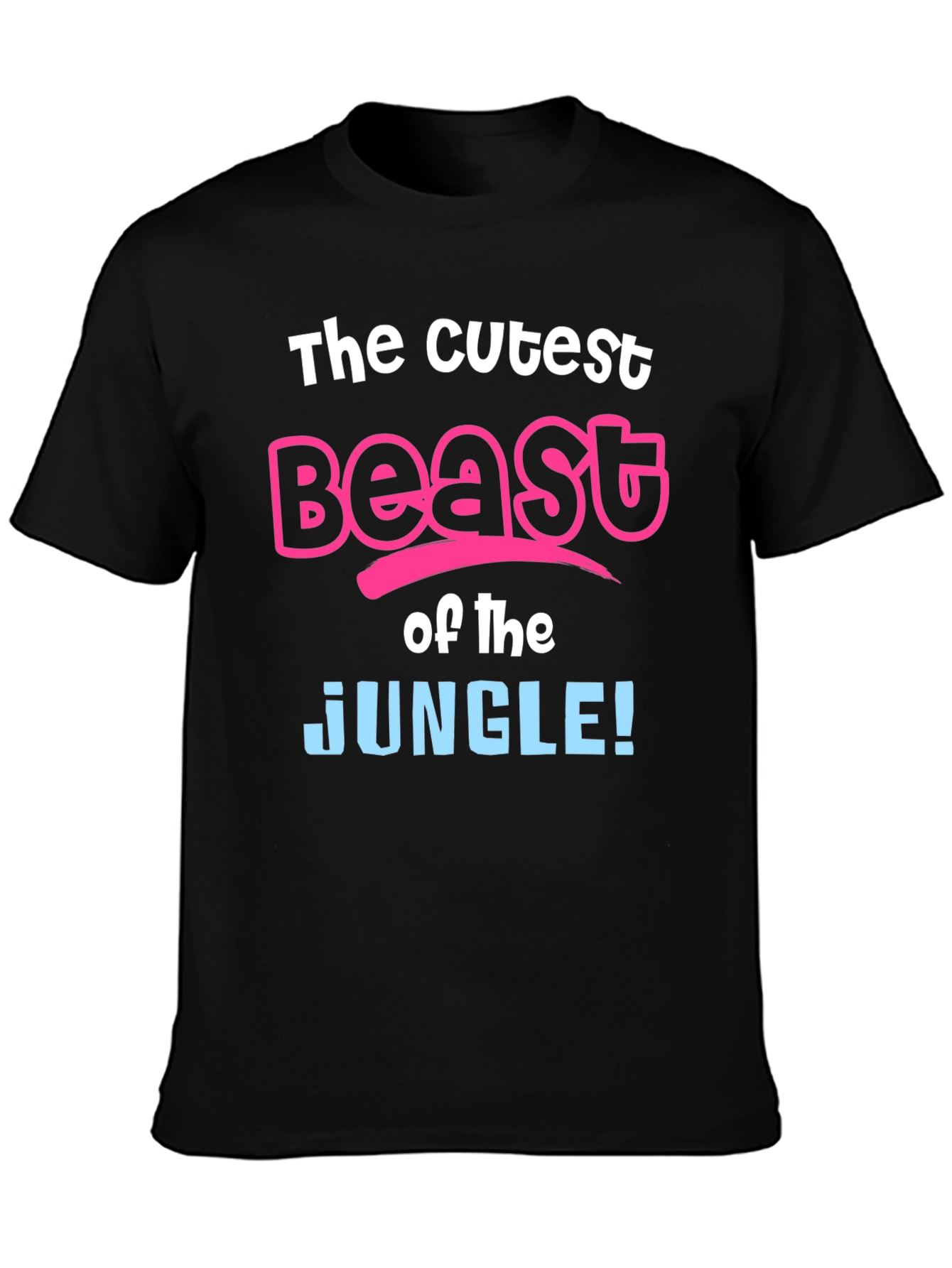 Cutest Beast of the Jungle Black T-Shirt