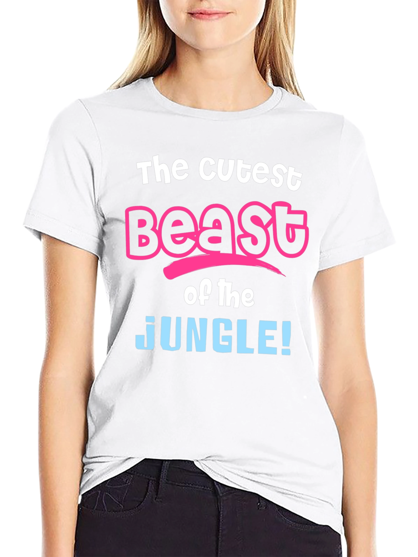 Cutest Beast of the Jungle Black T-Shirt