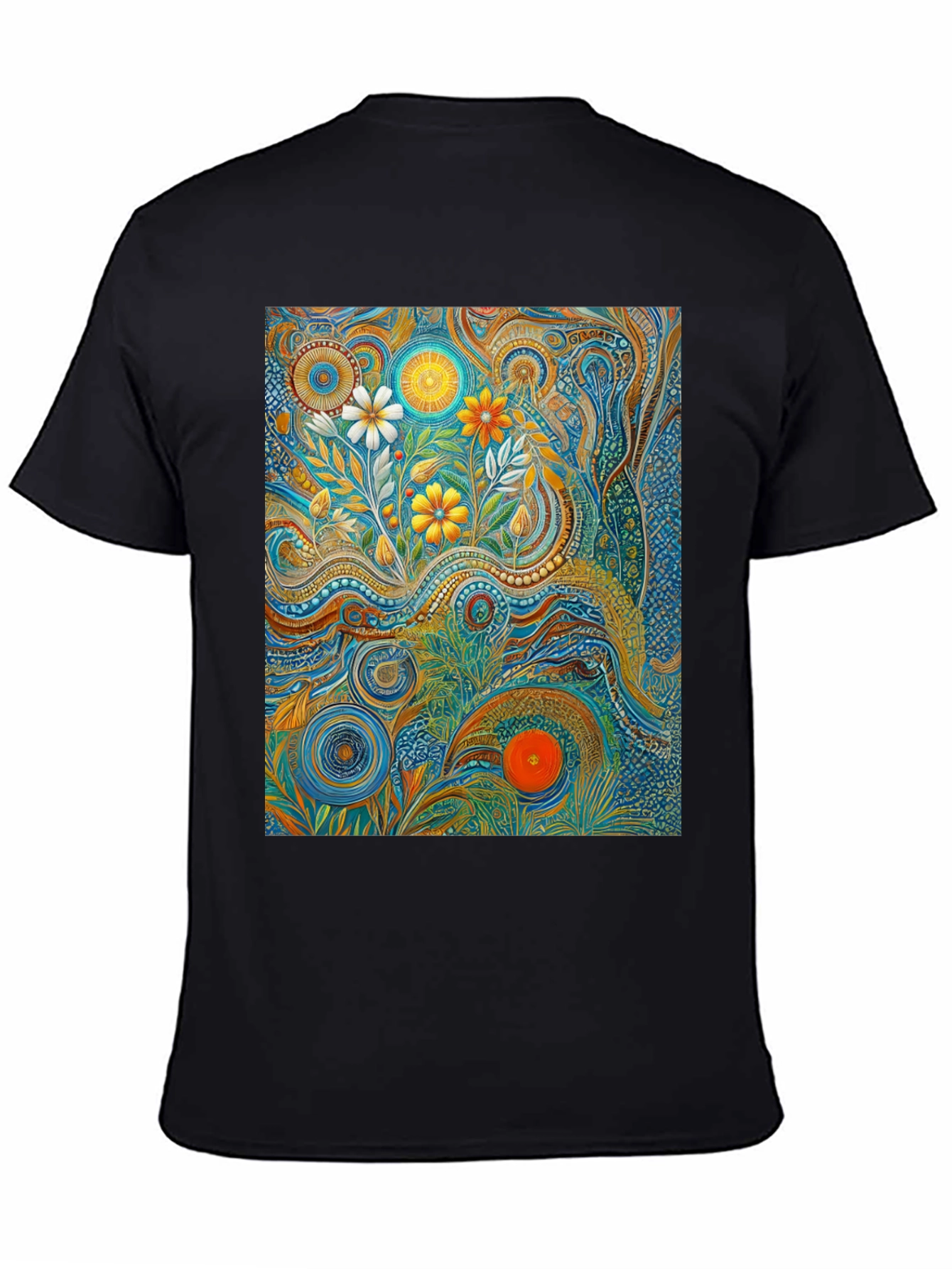 Psychedelic Floral Art T-Shirt