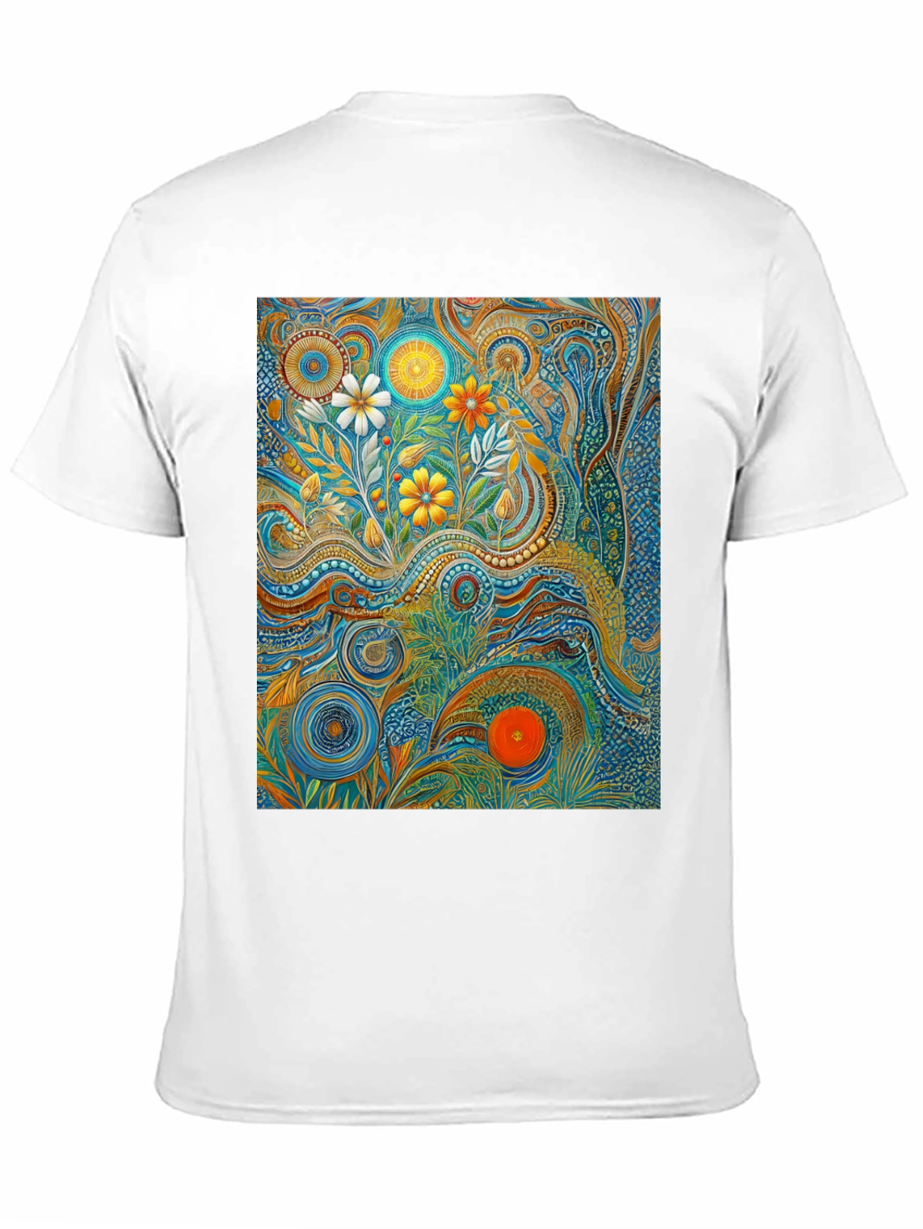 Psychedelic Floral Art T-Shirt