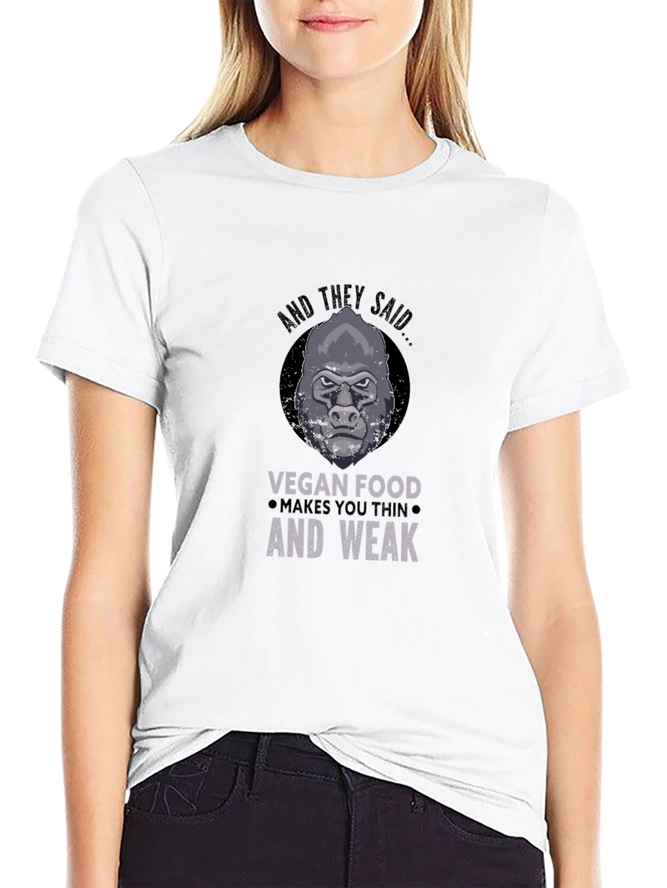 Vegan Gorilla T-Shirt: Strong Vegan Apparel