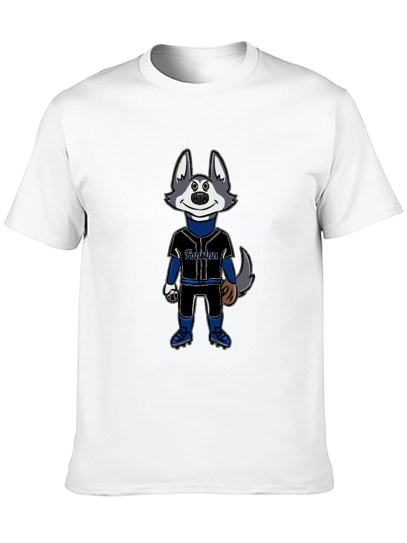 Funny Baseball Mascot Graphic T-Shirt