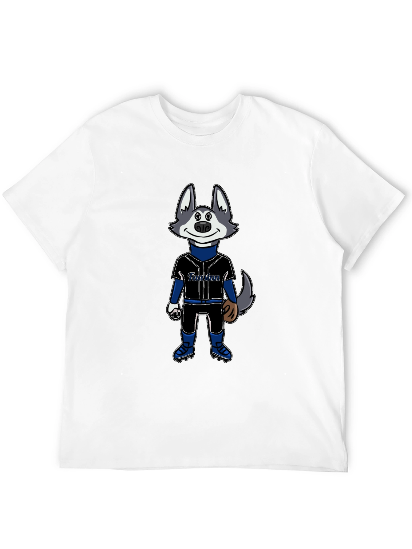 Funny Baseball Mascot Graphic T-Shirt