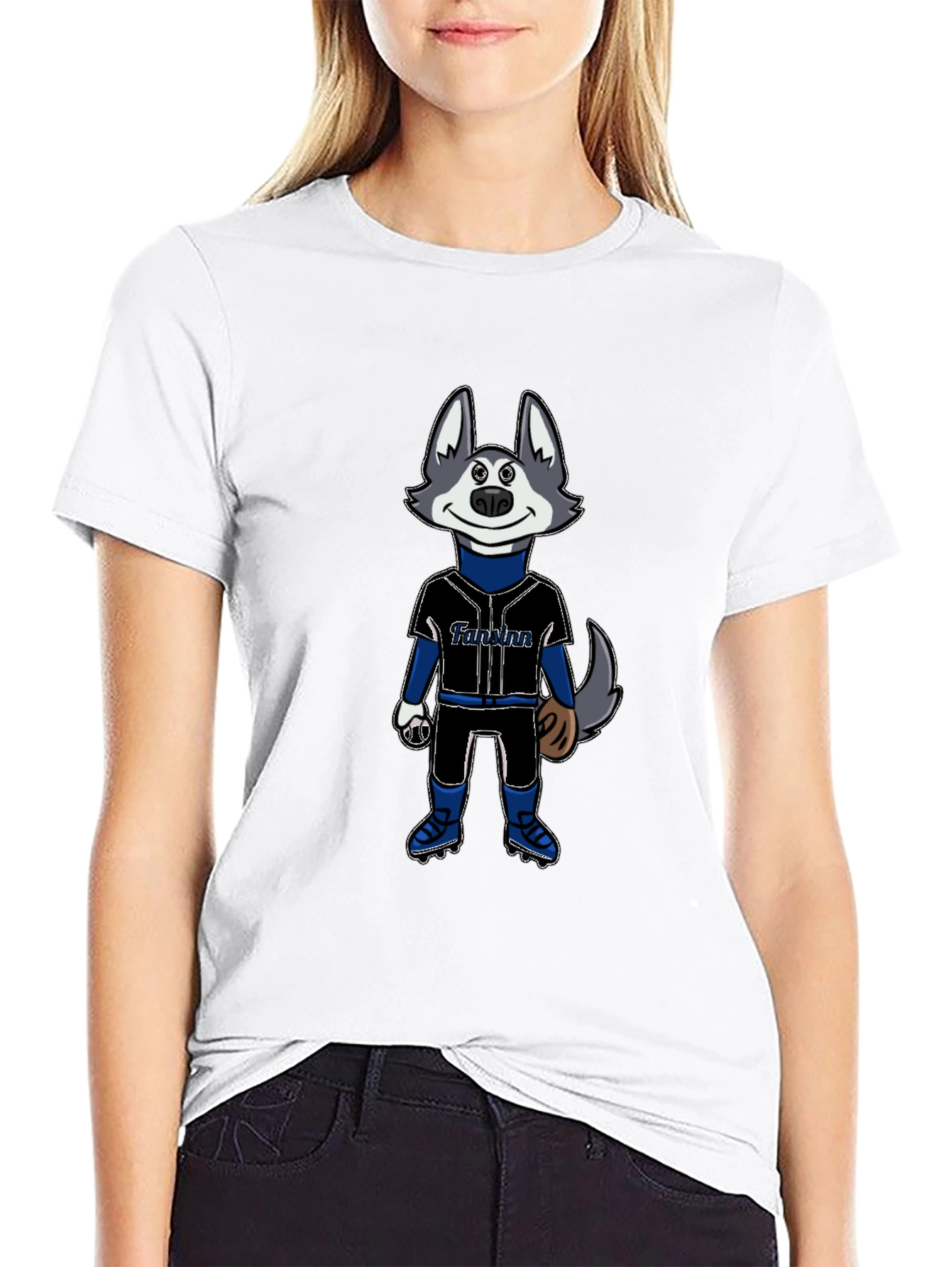 Funny Baseball Mascot Graphic T-Shirt