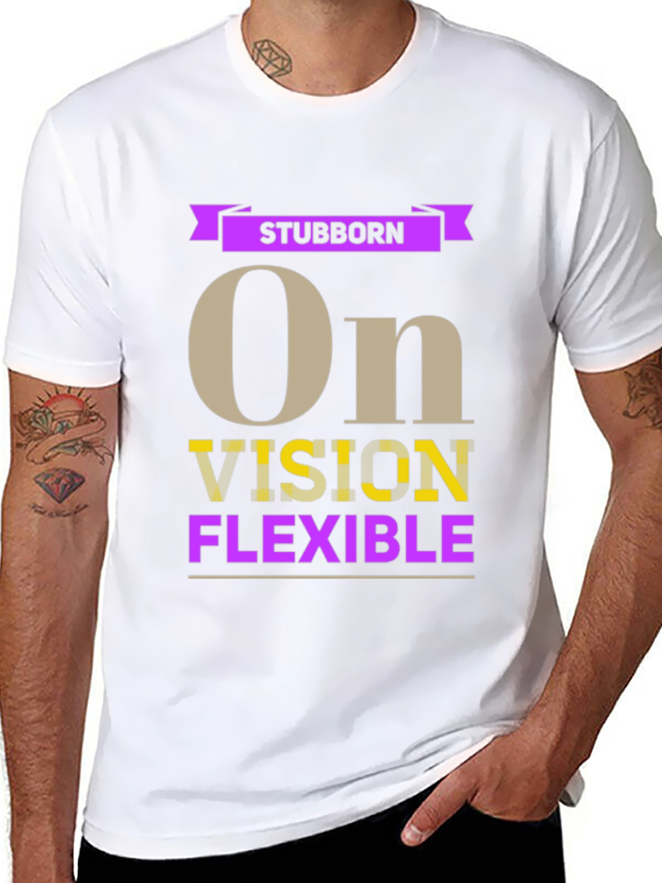 Stubborn Vision Flexible Graphic T-Shirt