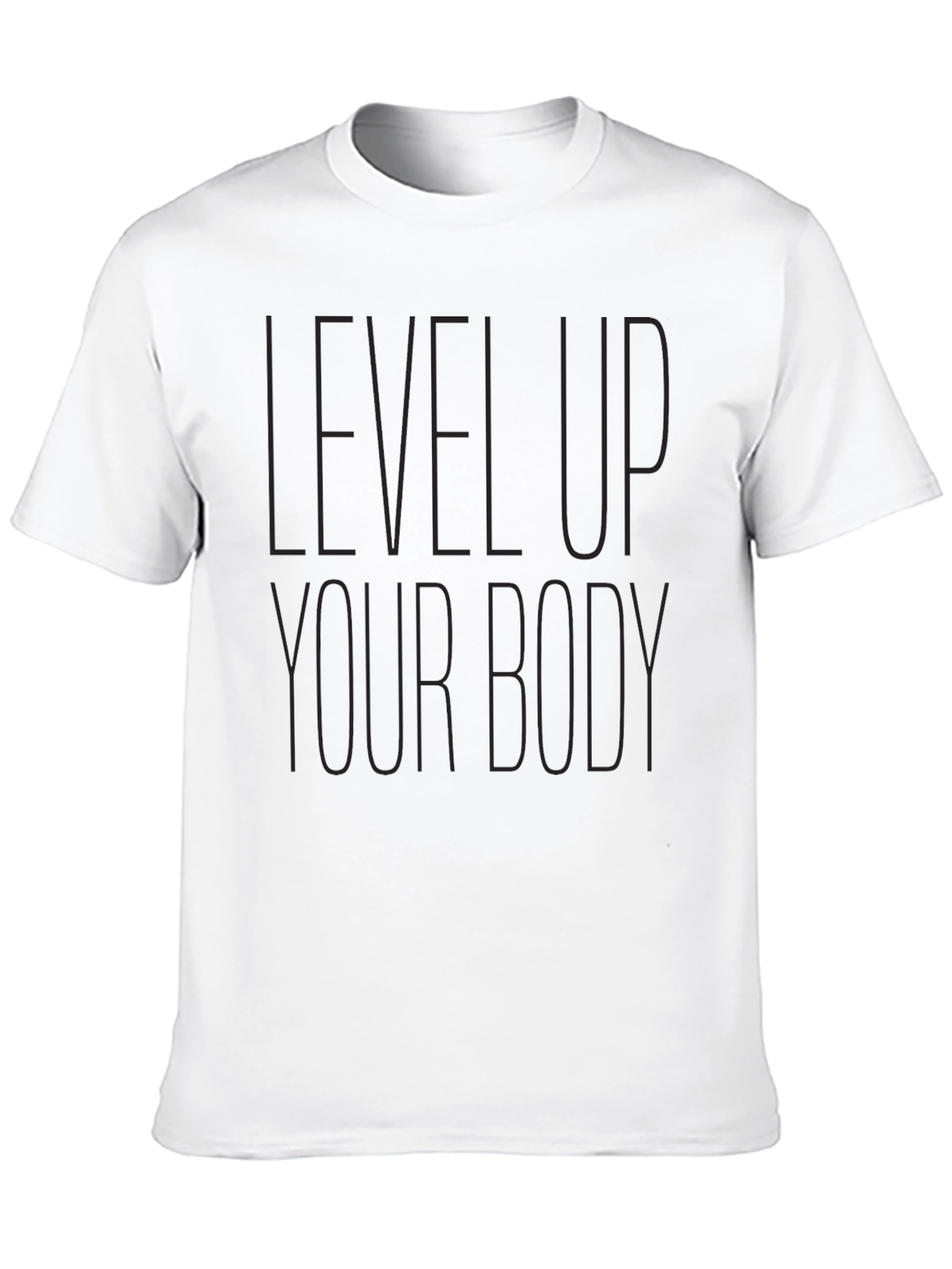 Level Up Your Body Black Graphic Tee