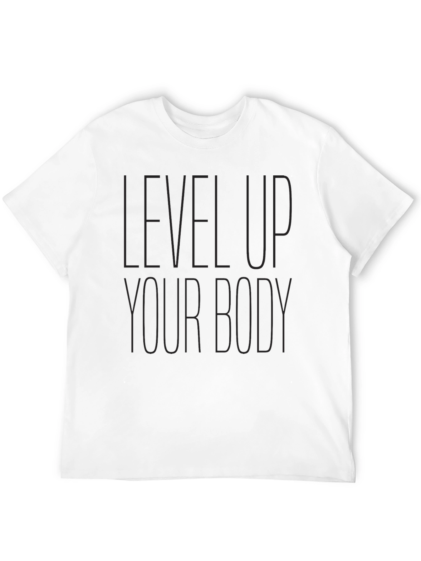 Level Up Your Body Black Graphic Tee