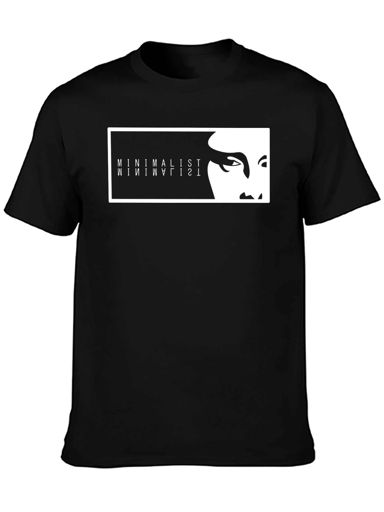 Minimalist Graphic Tee - Stylish Black Shirt