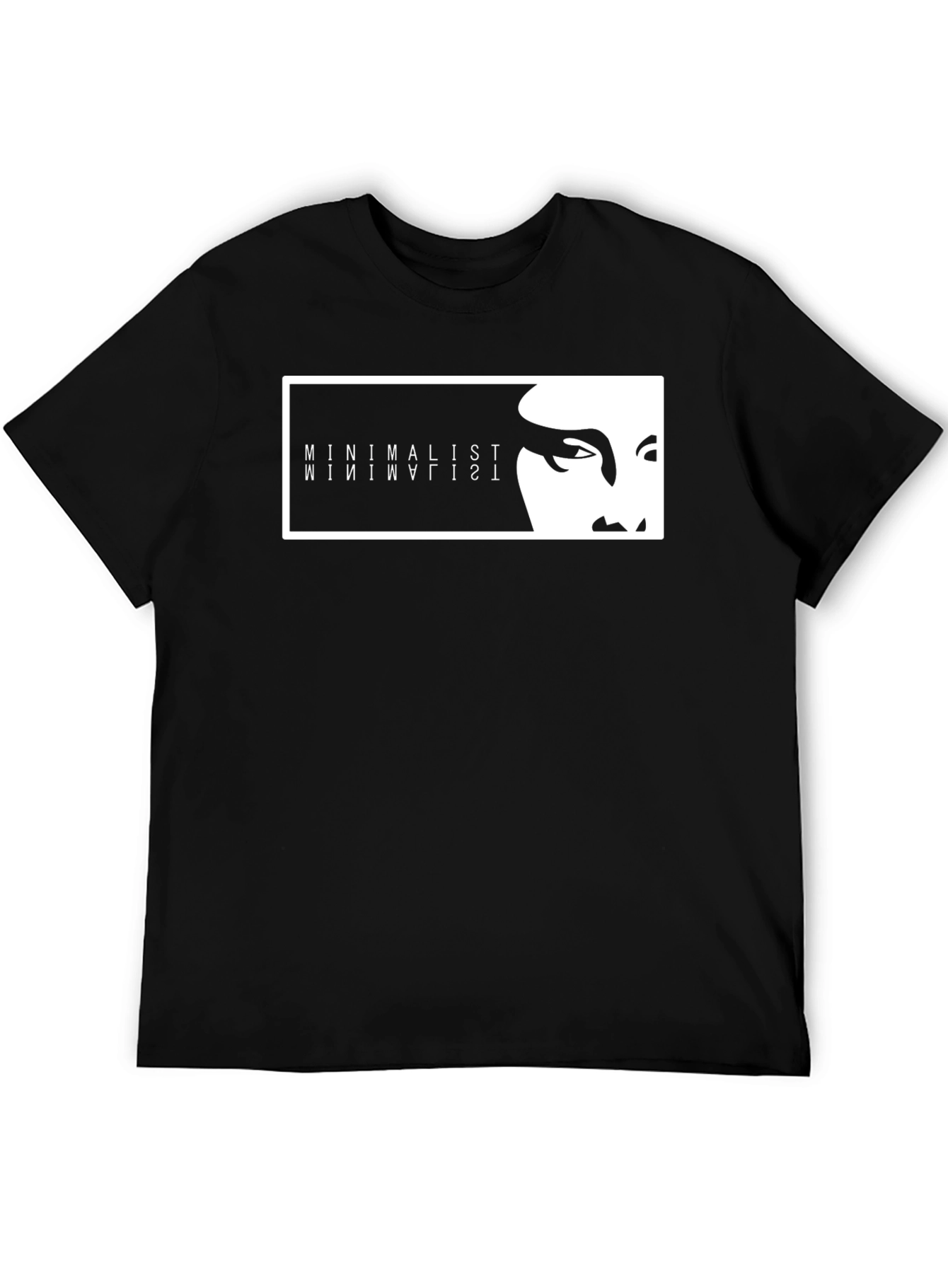 Minimalist Graphic Tee - Stylish Black Shirt