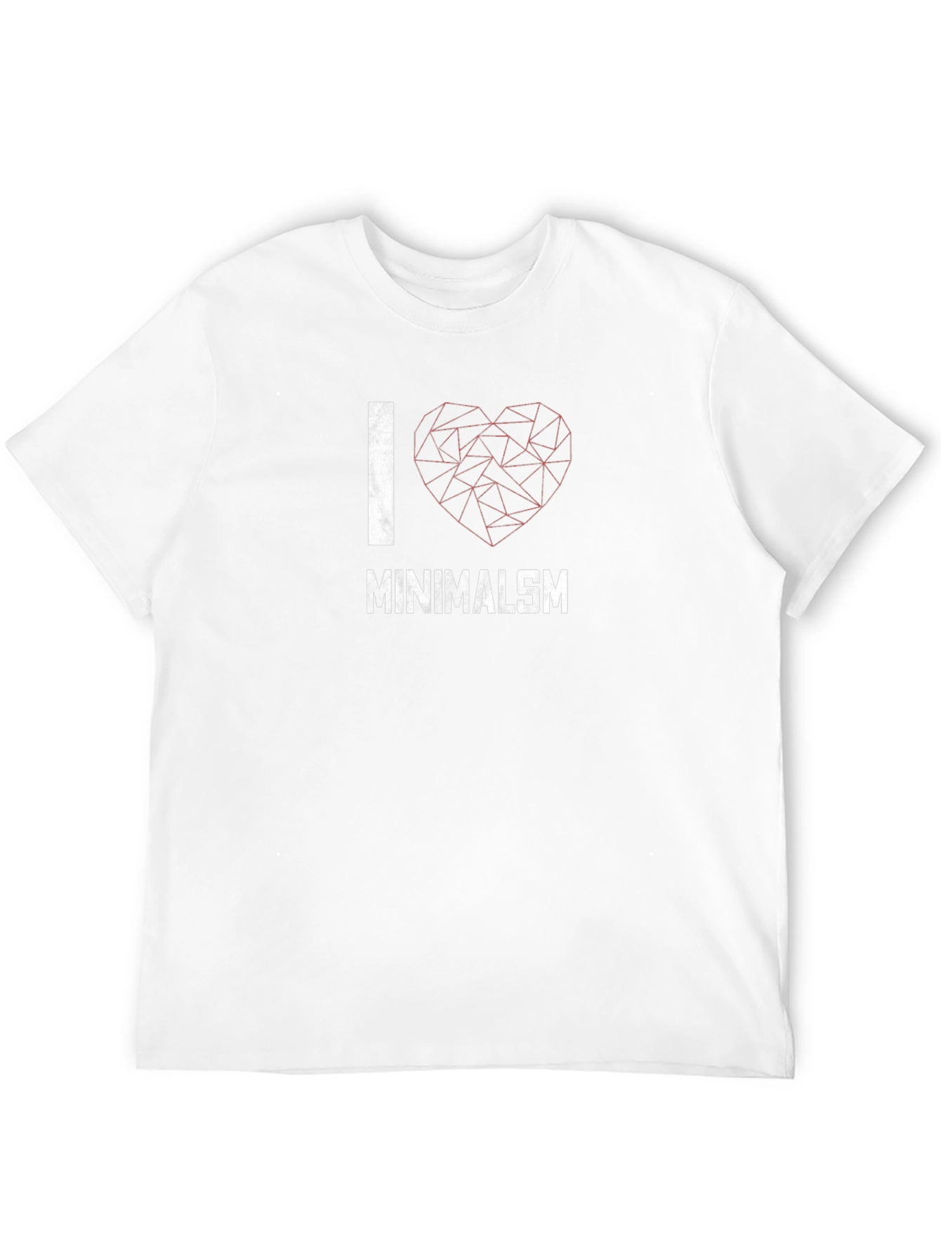 I Love Minimalism Graphic Tee - Black