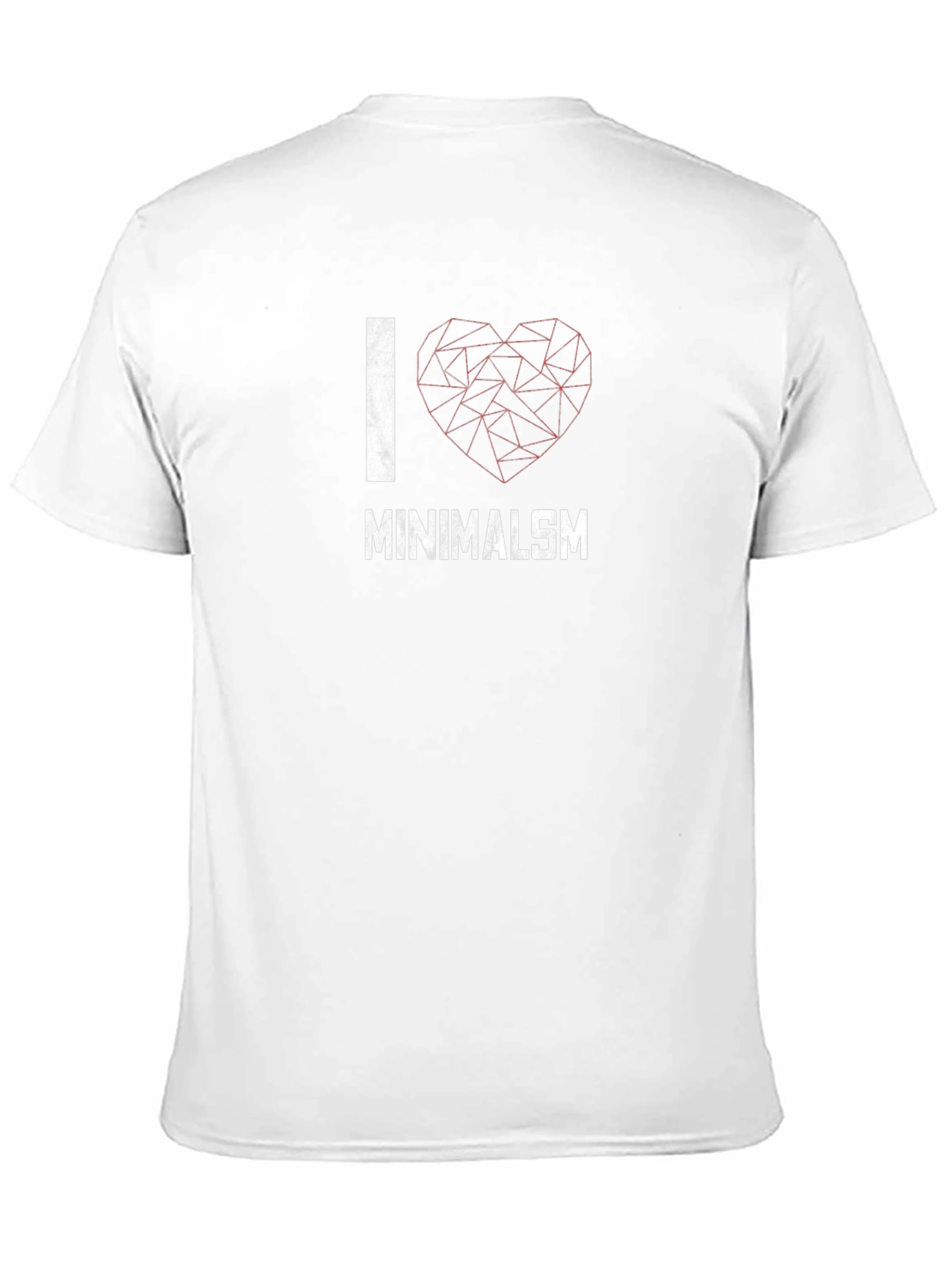 I Love Minimalism Graphic Tee - Black