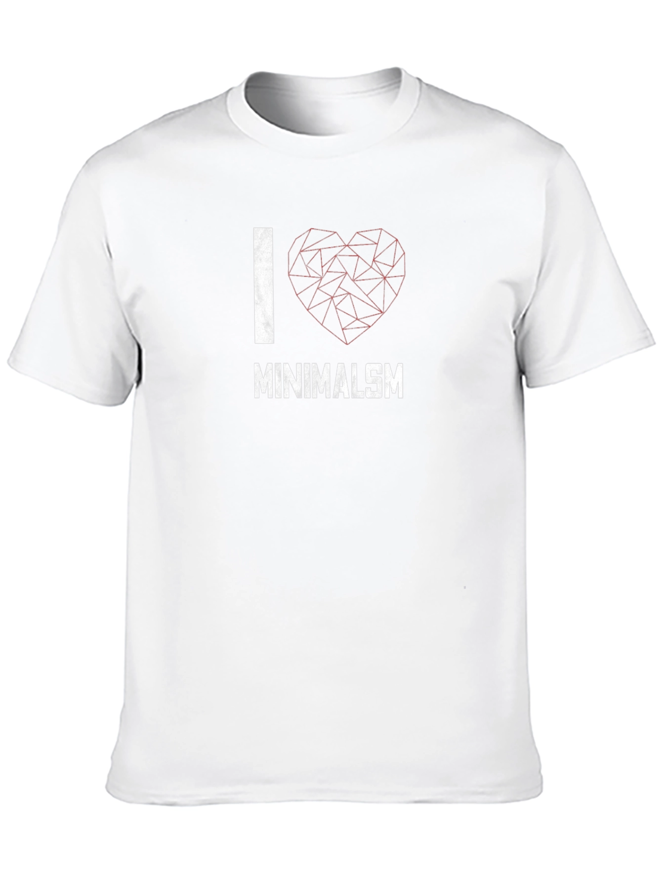 I Love Minimalism Graphic Tee - Black