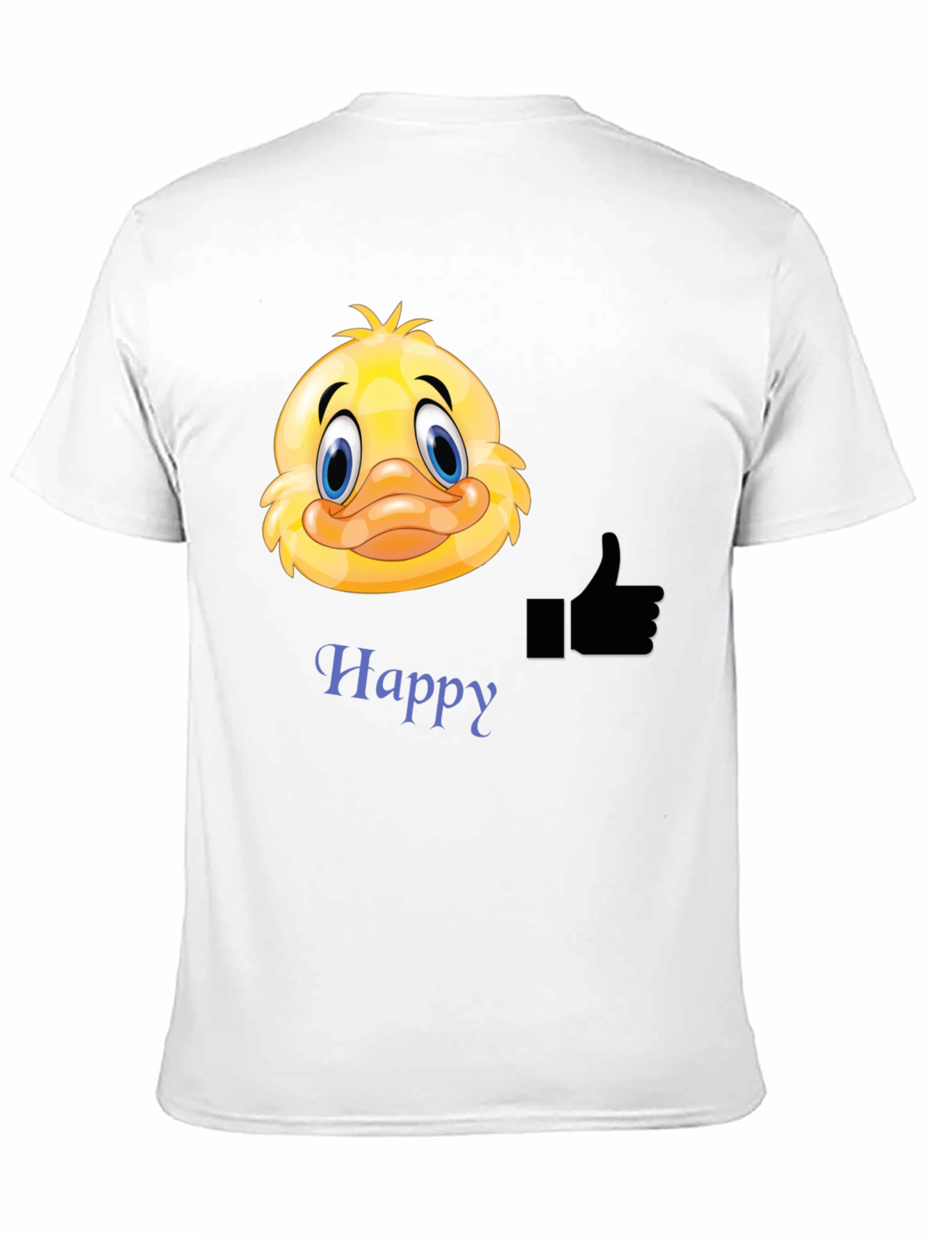 Happy Duck Graphic Tee - Mens Black T-Shirt
