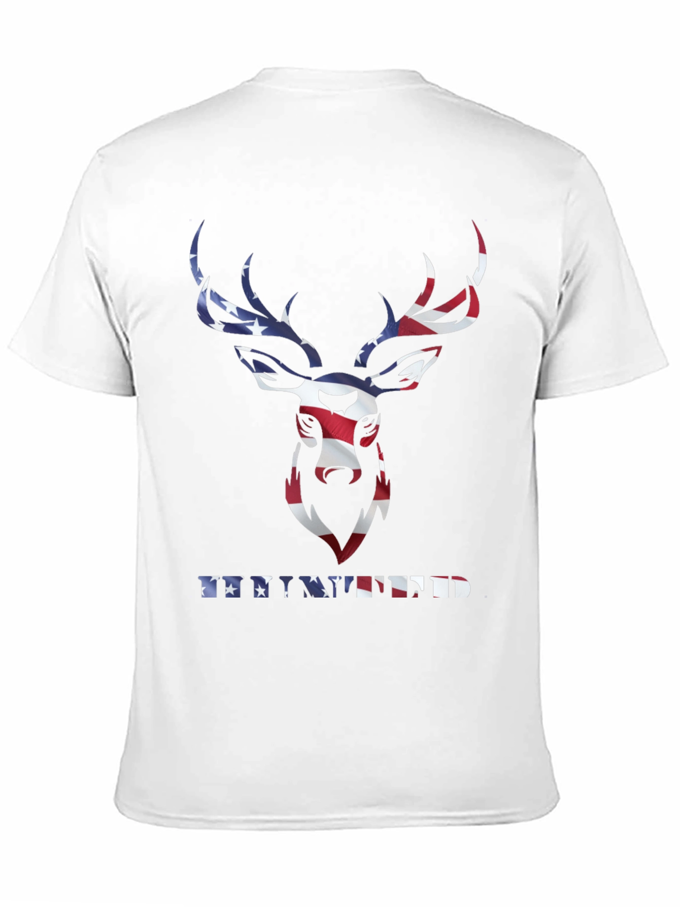 Patriotic Deer T-Shirt - American Flag Graphic Tee