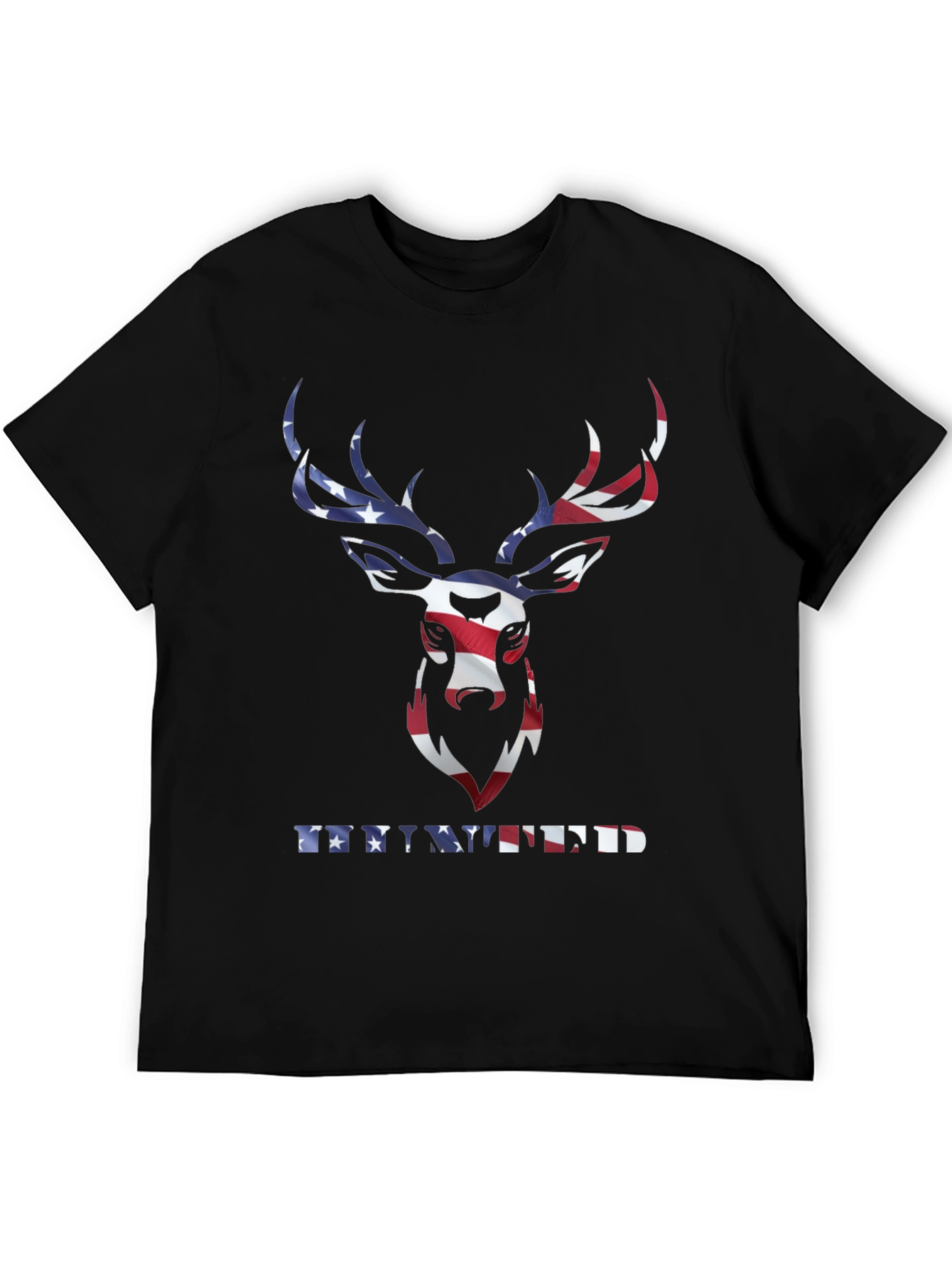 Patriotic Deer T-Shirt - American Flag Graphic Tee