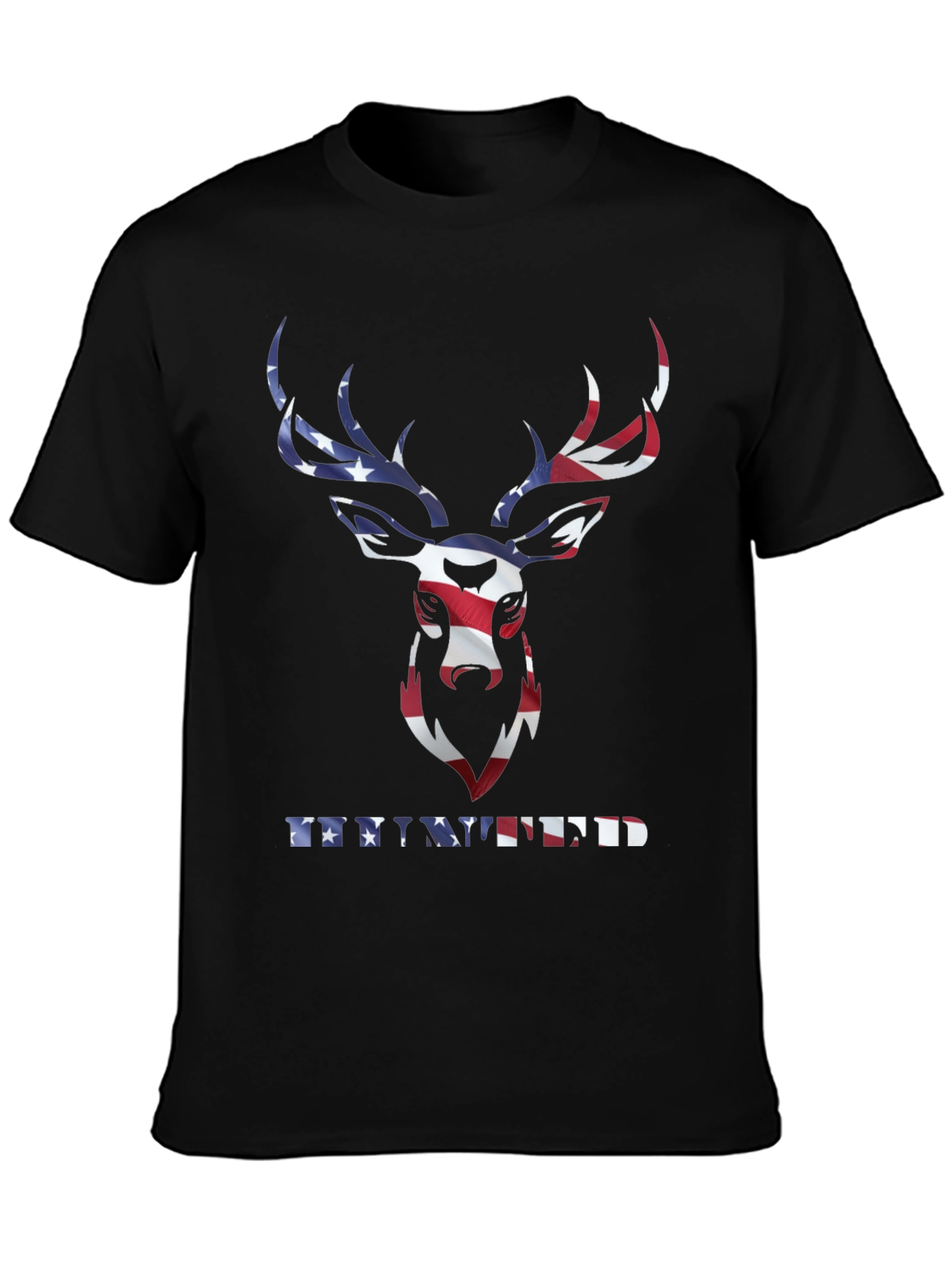 Patriotic Deer T-Shirt - American Flag Graphic Tee